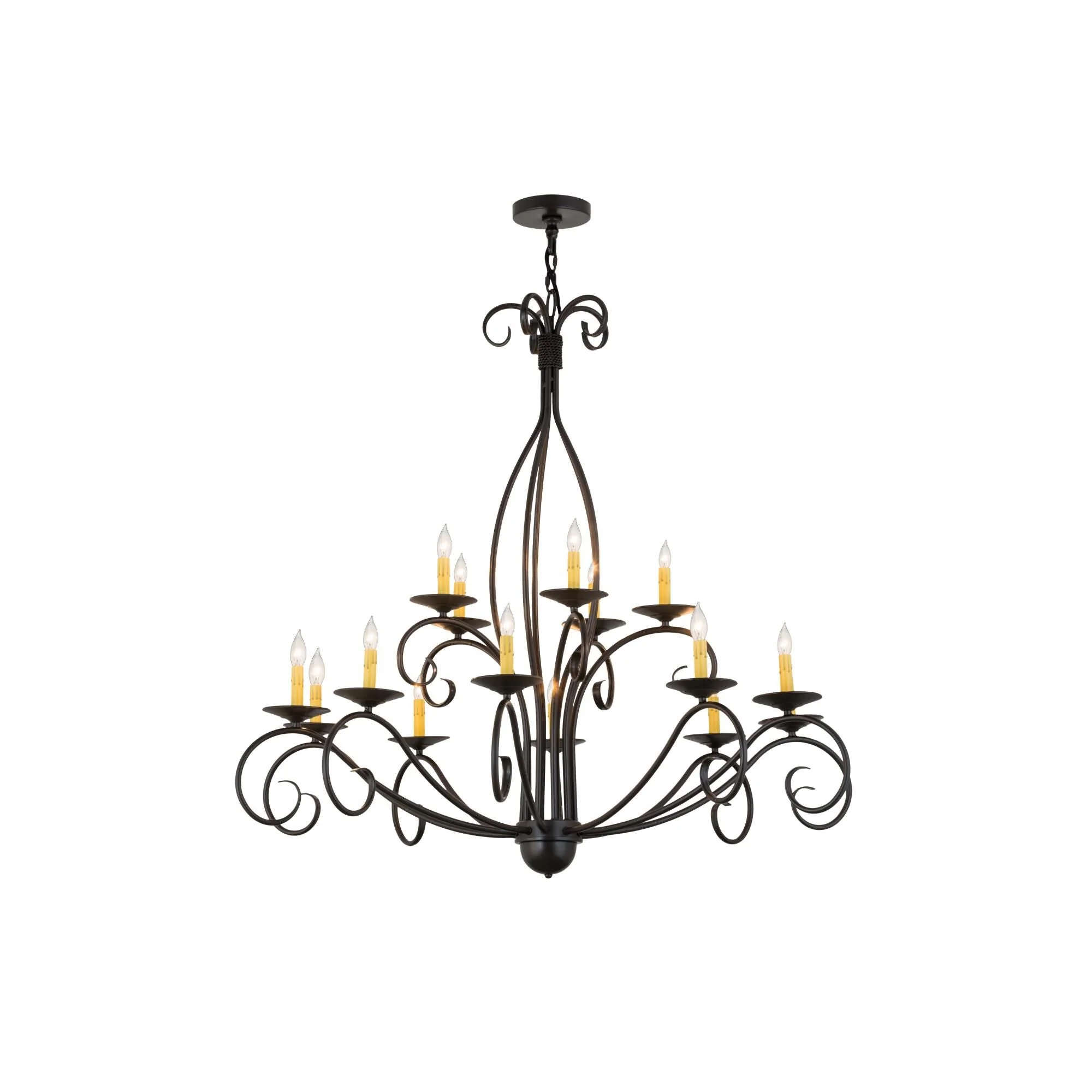 Meyda Lighting 48 Inch 15 Light Semi Flush Mount Cp250520 - Image 1
