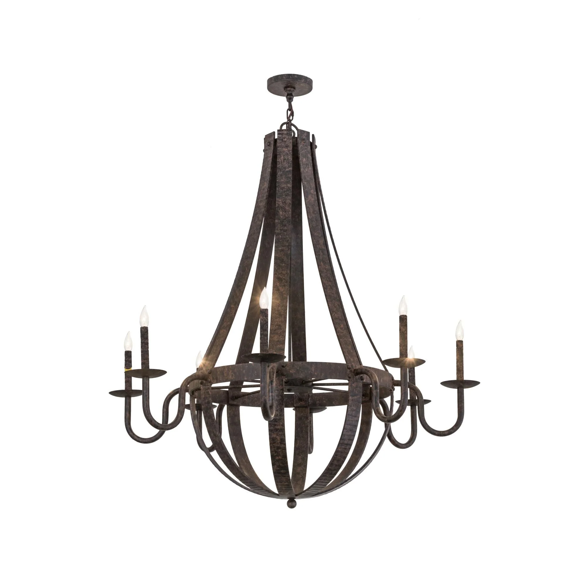 Meyda Lighting Barrel Stave 48 Inch 8 Light Chandelier Cp744426 - Image 1