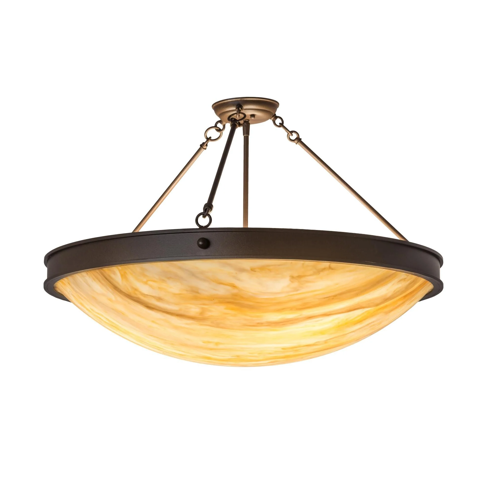 Meyda Lighting 30 Inch 3 Light Semi Flush Mount Cp250638 - Image 1