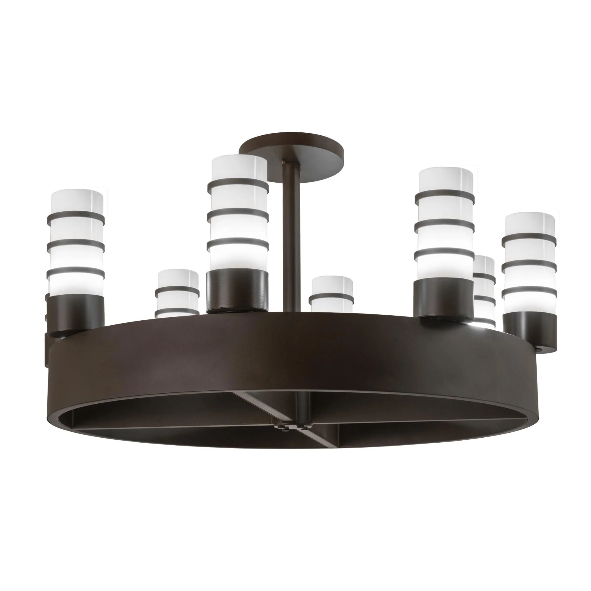 Meyda Lighting 48 Inch 8 Light Semi Flush Mount Cp250672 - Image 1