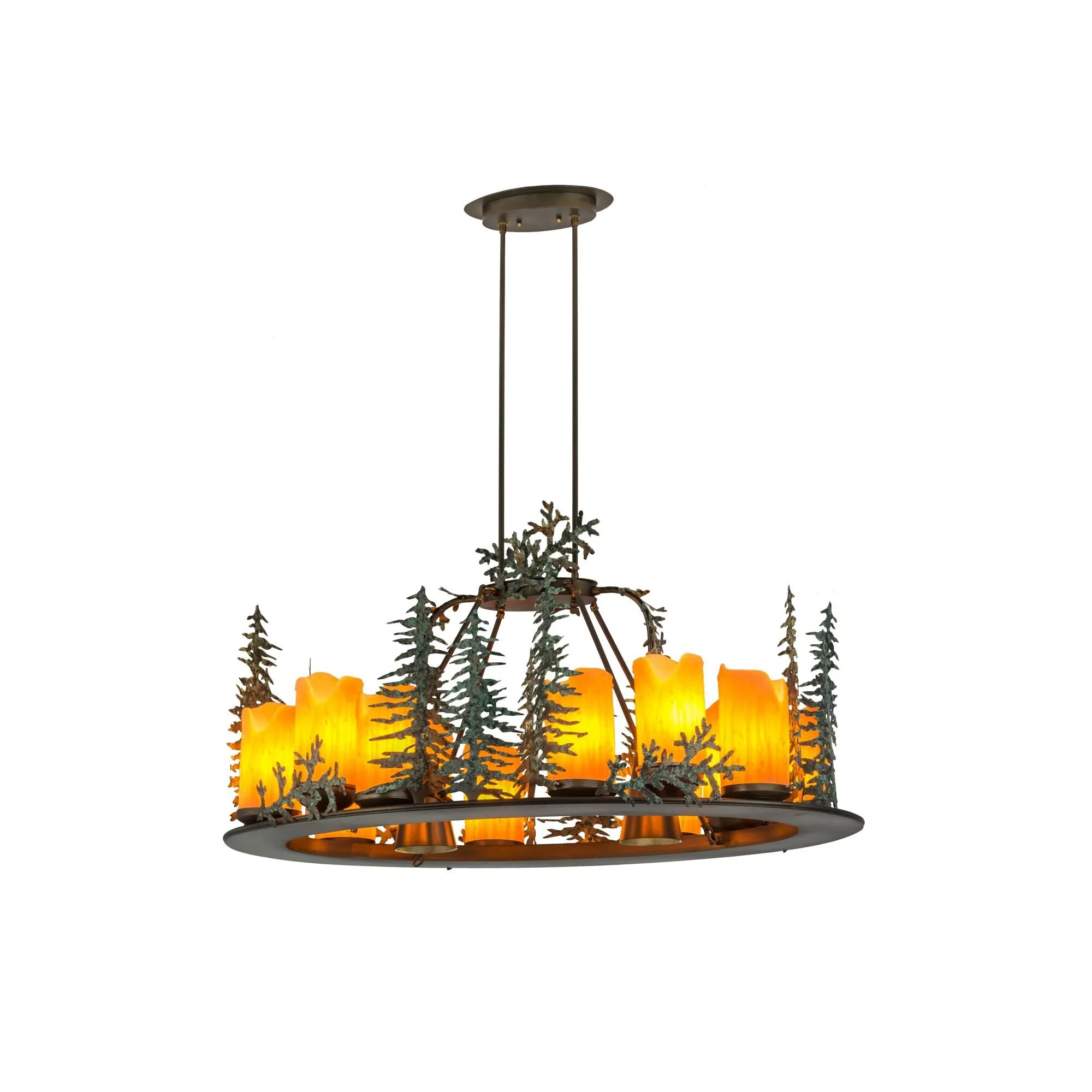 Meyda Lighting 42 Inch 12 Light Semi Flush Mount Cp250733 - Image 1