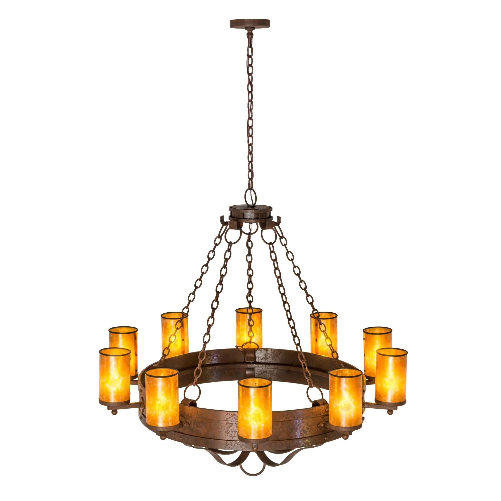 Meyda Lighting 48 Inch 10 Light Semi Flush Mount Cp250747 - Image 1