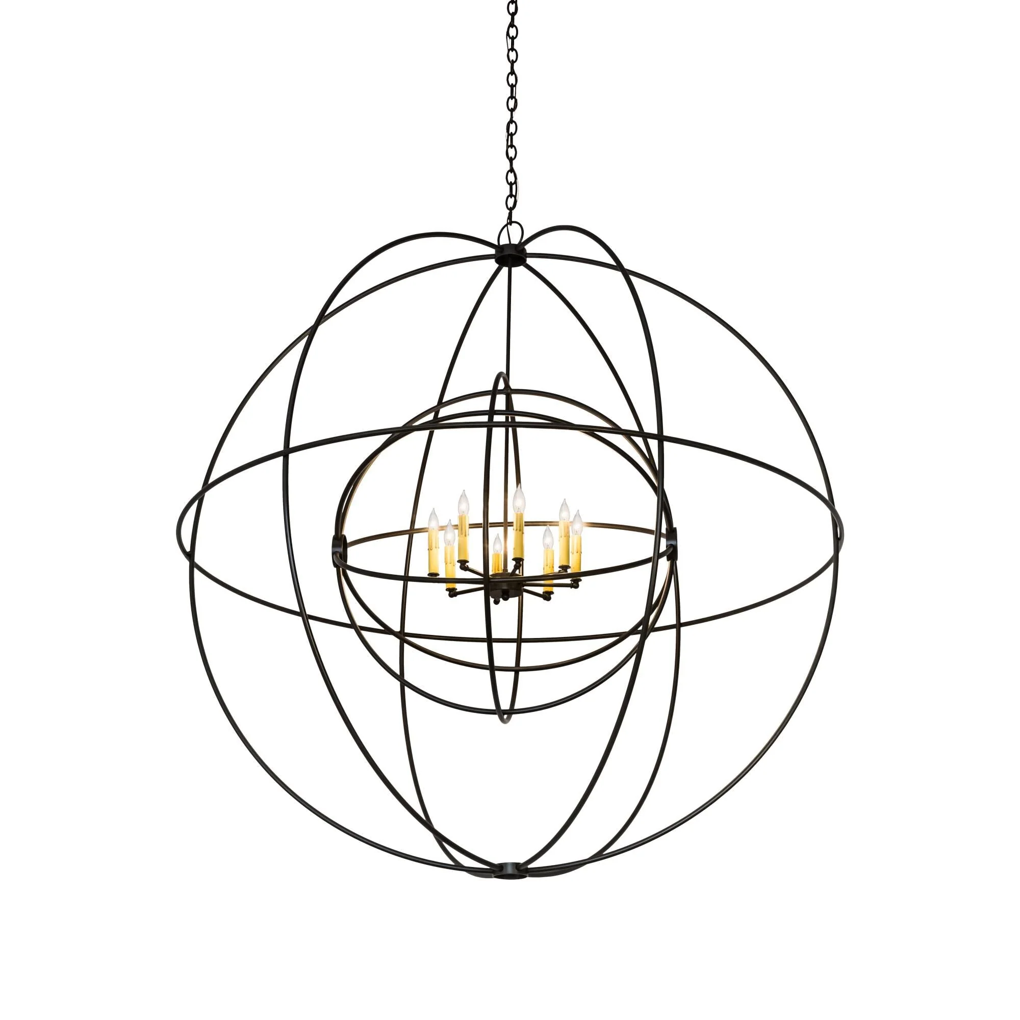Meyda Lighting 60 Inch 8 Light Semi Flush Mount Cp250761 - Image 1