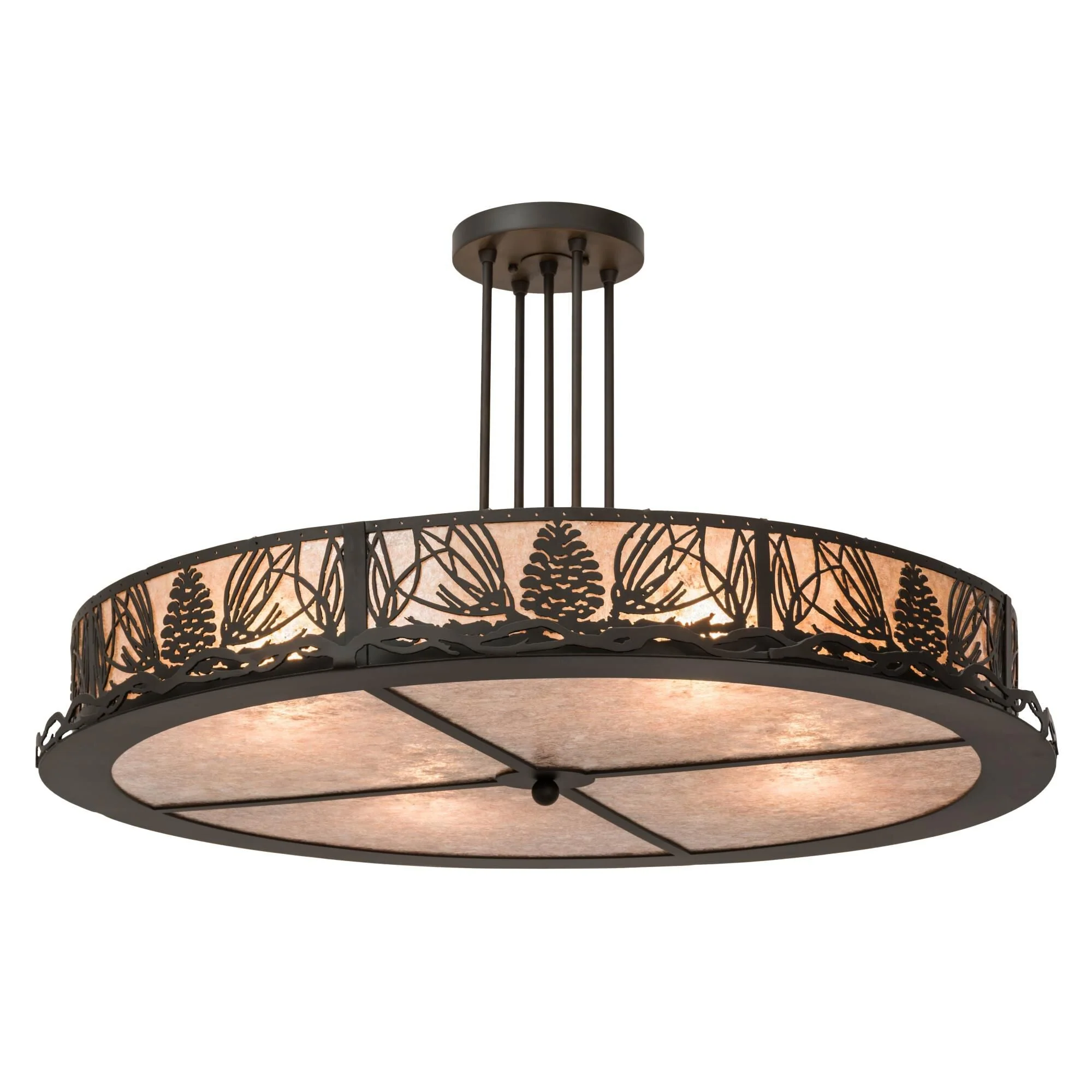 Meyda Lighting 36 Inch 4 Light Semi Flush Mount Cp250867 - Image 1