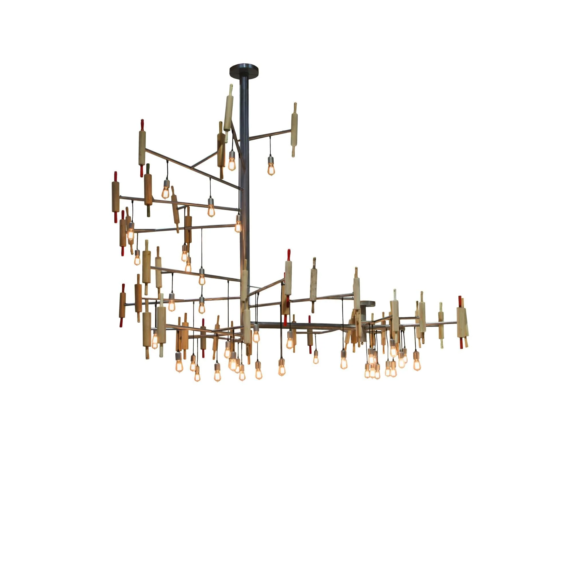 Meyda Lighting 123 Inch 40 Light Led Semi Flush Mount Cp250894 - Image 1