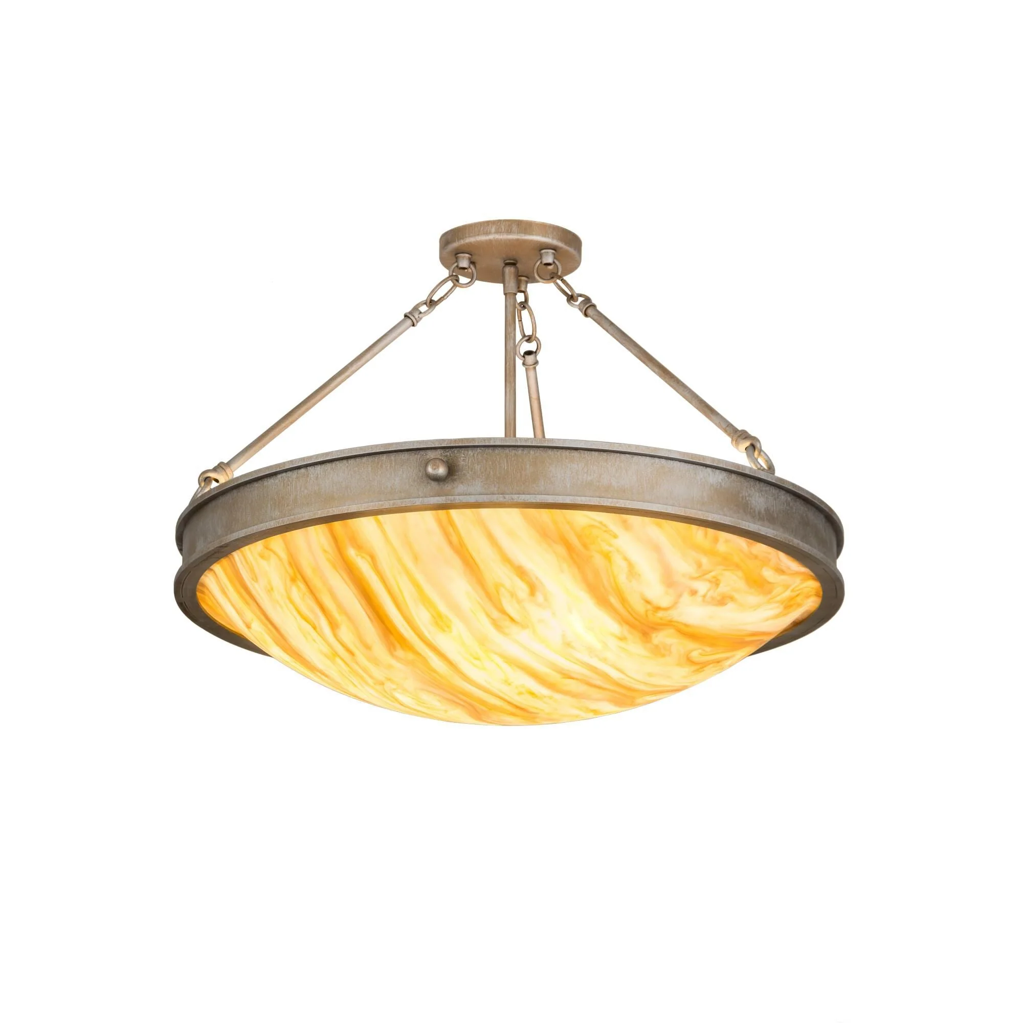 Meyda Lighting 23 Inch 3 Light Semi Flush Mount Cp250958 - Image 1