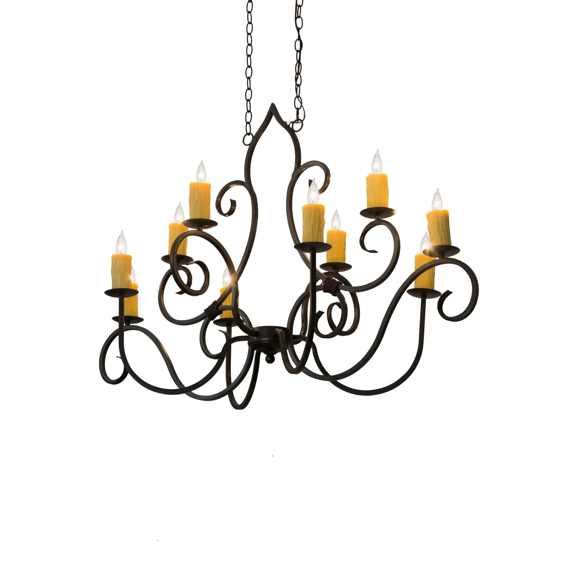 Meyda Lighting 48 Inch 10 Light Semi Flush Mount Cp250992 - Image 1