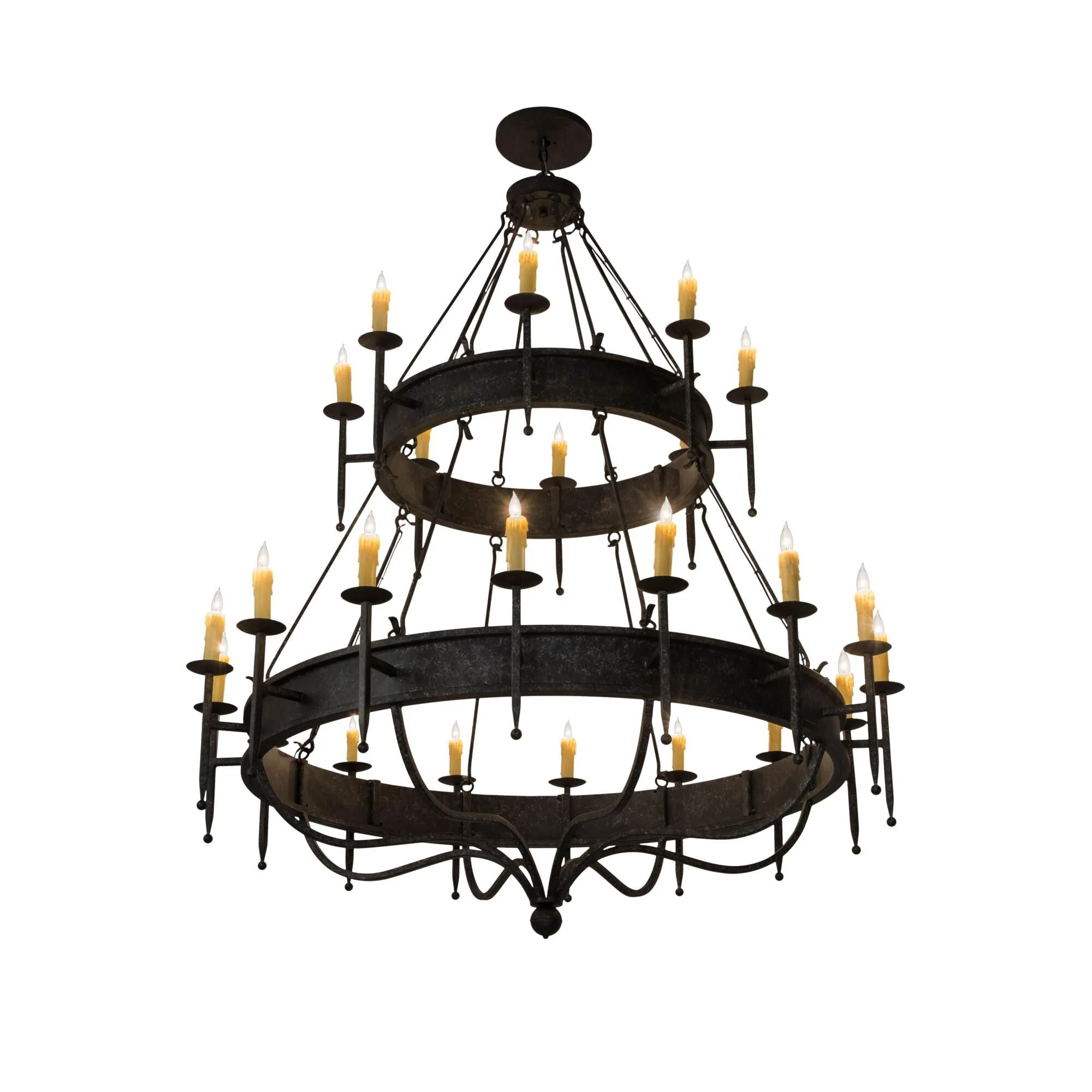 Meyda Lighting 72 Inch 24 Light Semi Flush Mount Cp251277 - Image 1