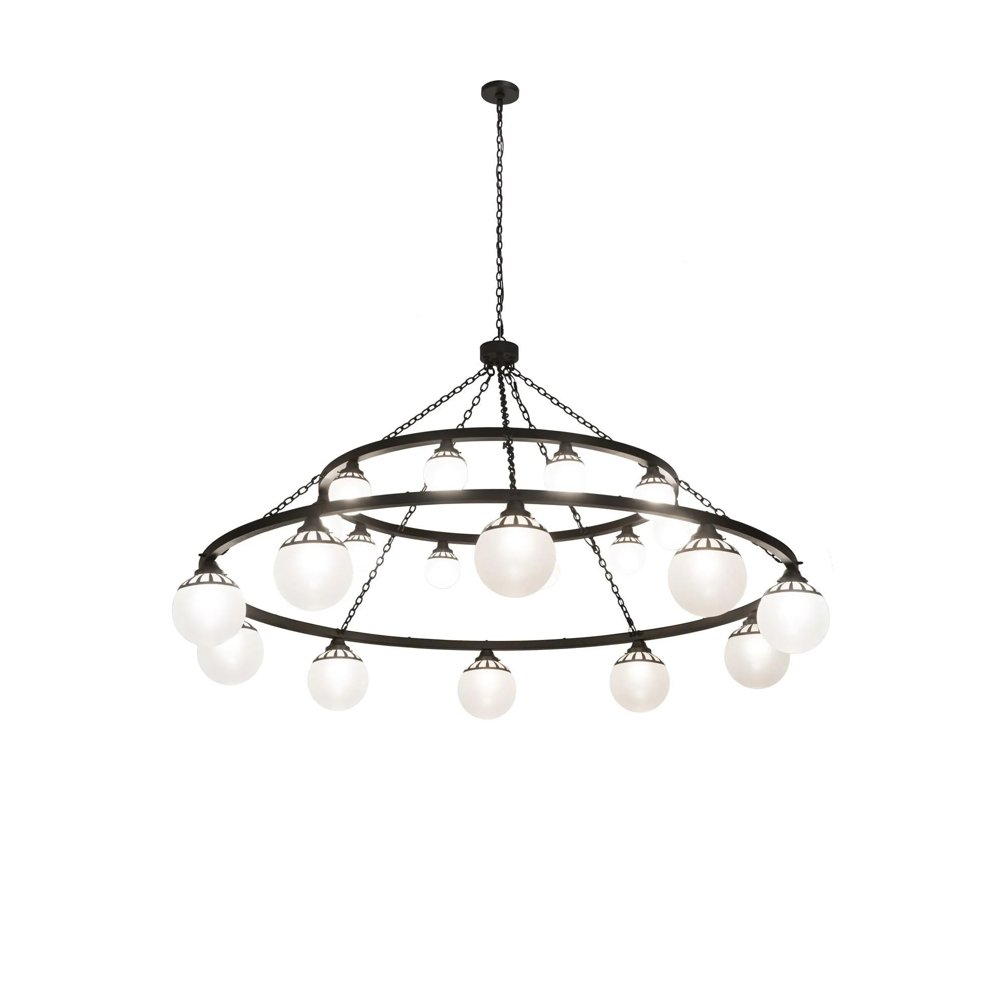 Meyda Lighting 96 Inch 20 Light Semi Flush Mount Cp251282 - Image 1