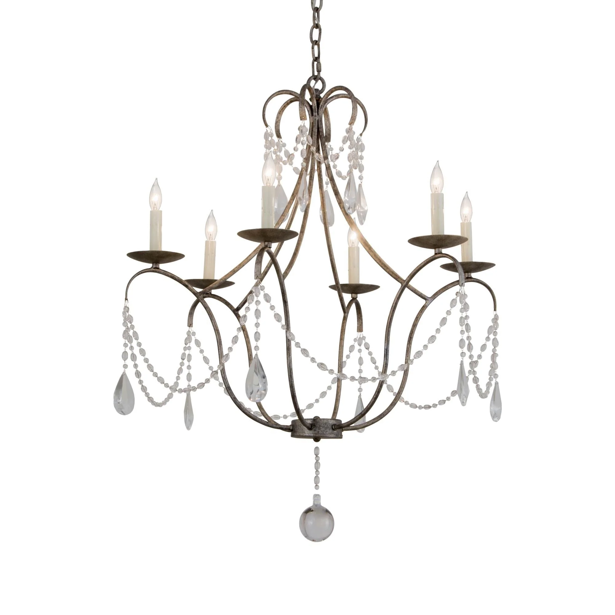 Meyda Lighting 31 Inch 6 Light Chandelier Cp251304 - Image 1