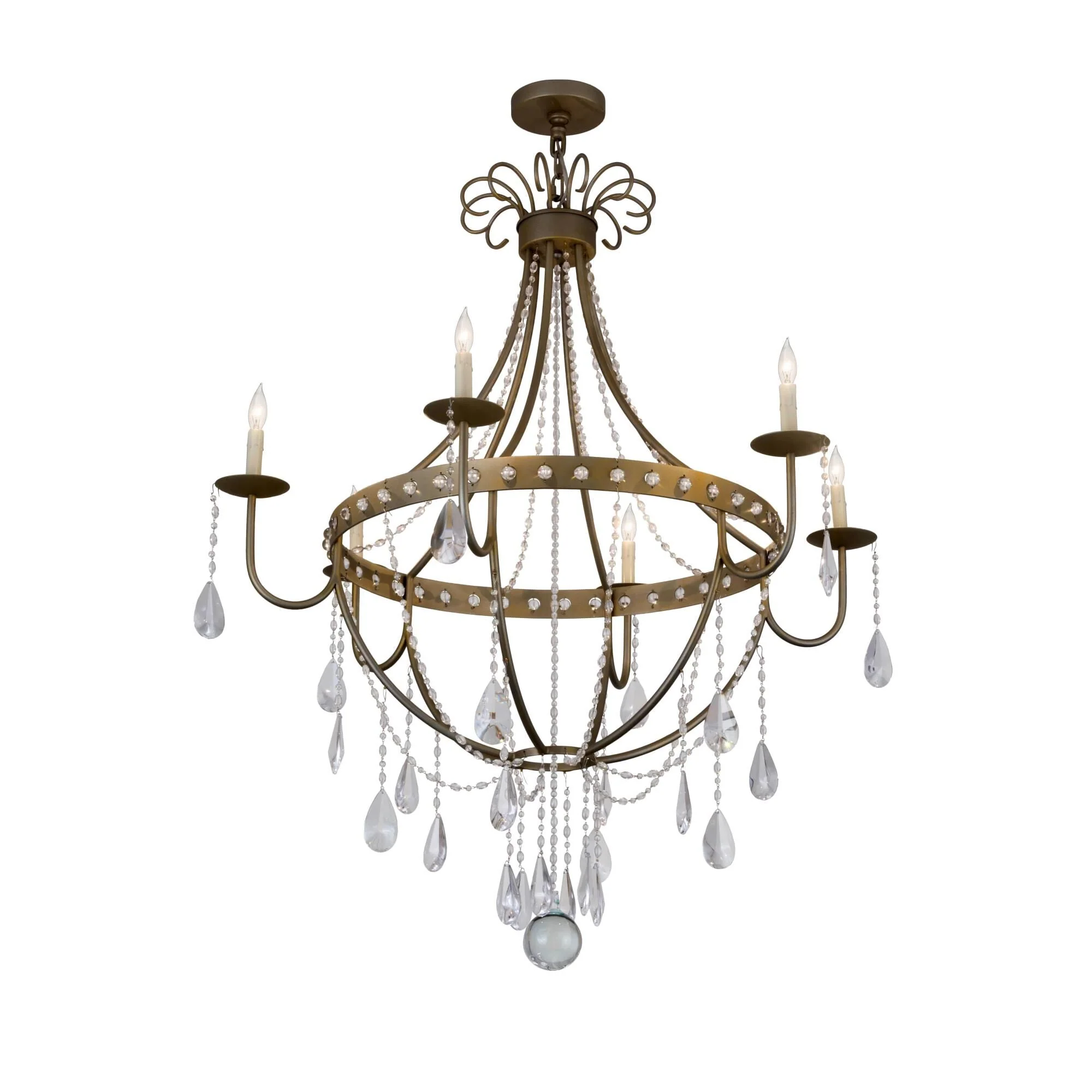 Meyda Lighting 42 Inch 6 Light Semi Flush Mount Cp251306 - Image 1