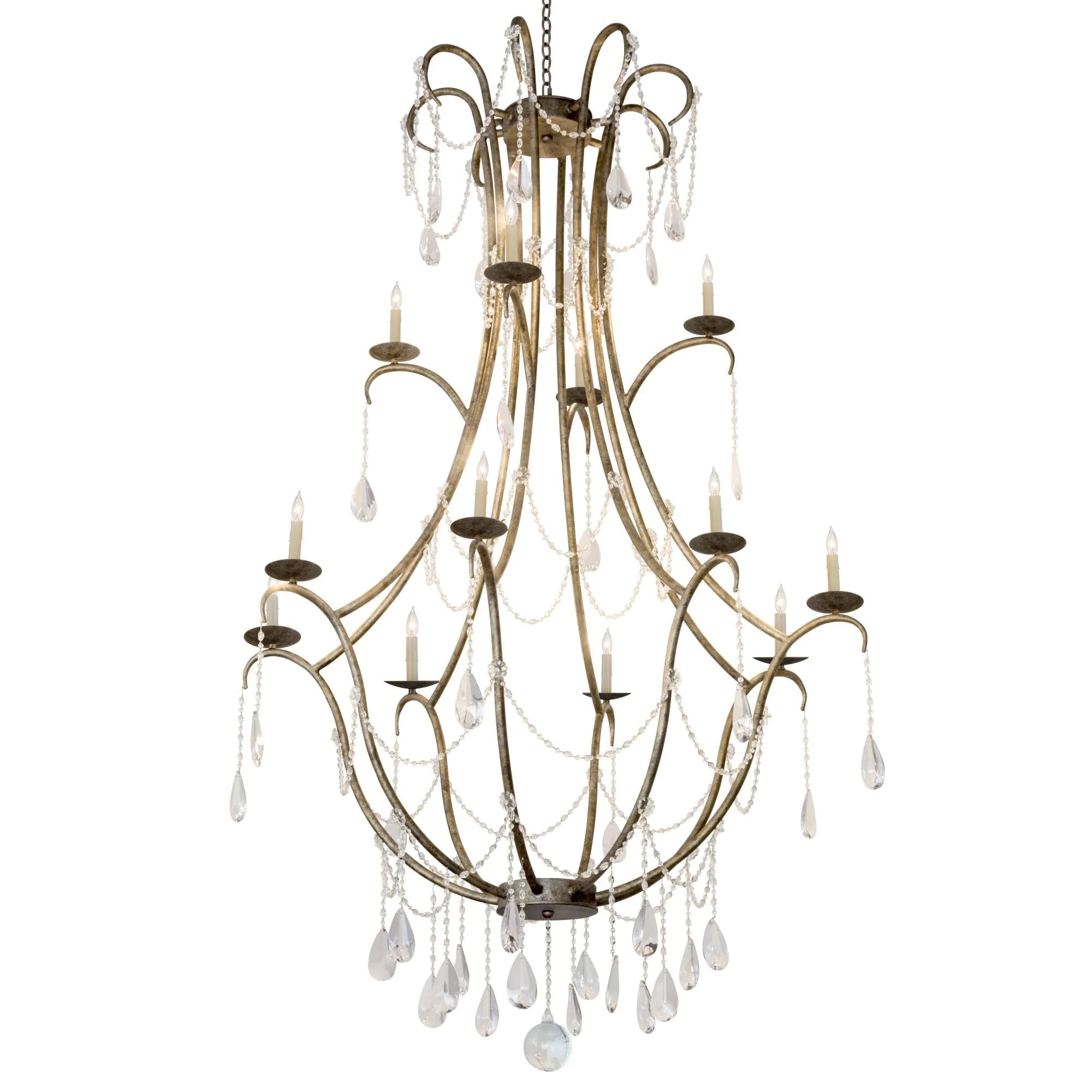 Meyda Lighting 54 Inch 12 Light Semi Flush Mount Cp251307 - Image 1