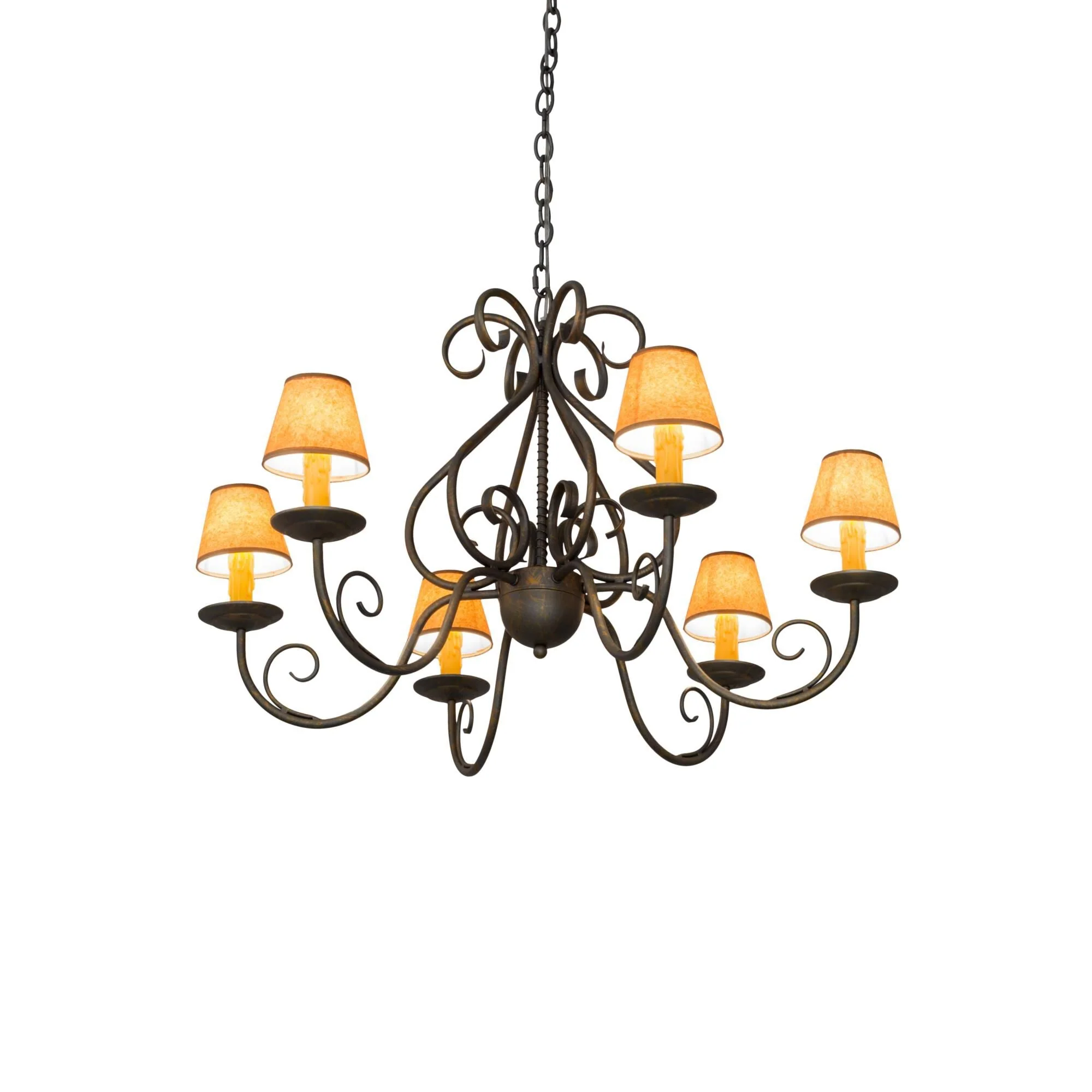 Meyda Lighting 36 Inch 6 Light Chandelier Cp251315 - Image 1