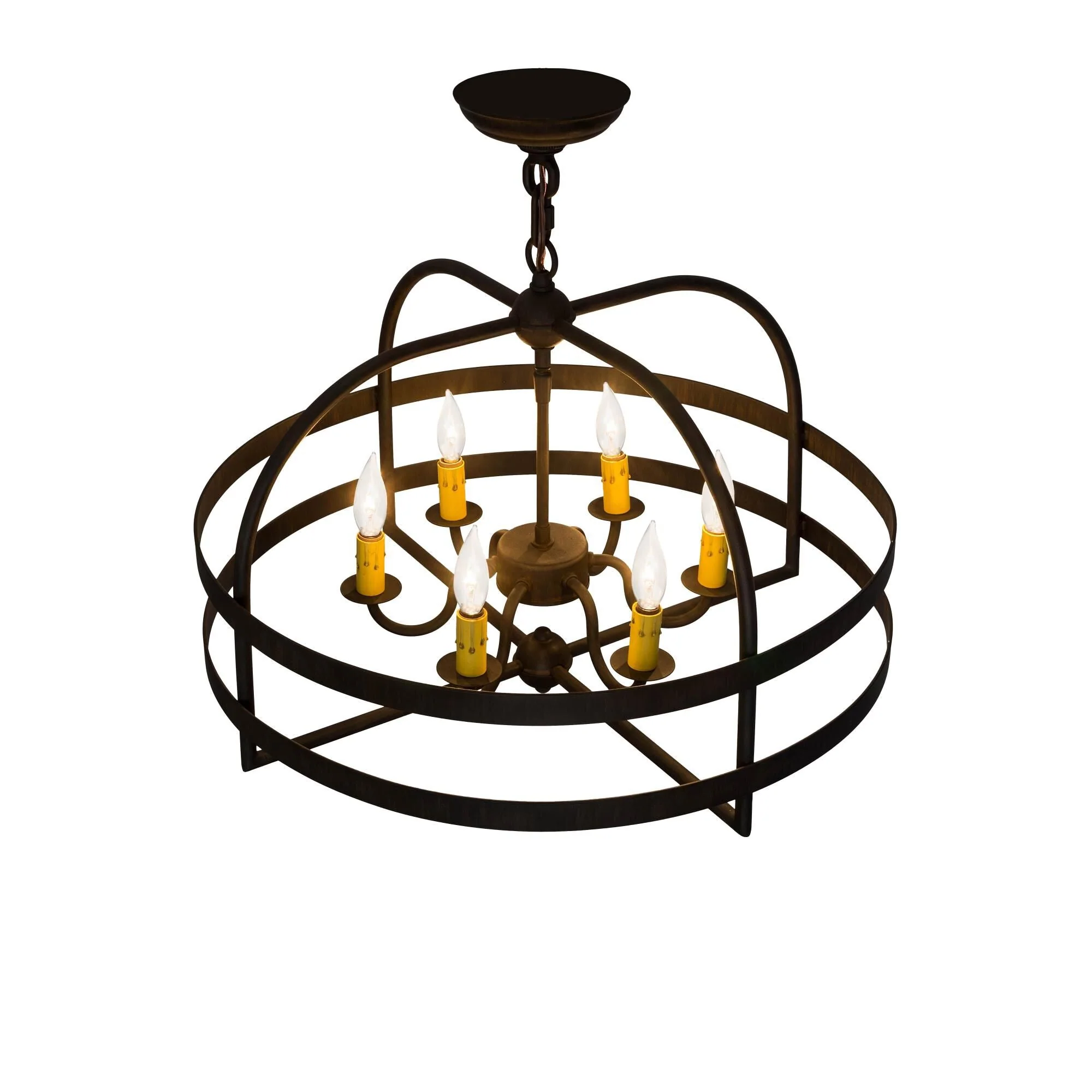 Meyda Lighting Aldari 22 Inch 6 Light Mini Chandelier Cp780059 - Image 3