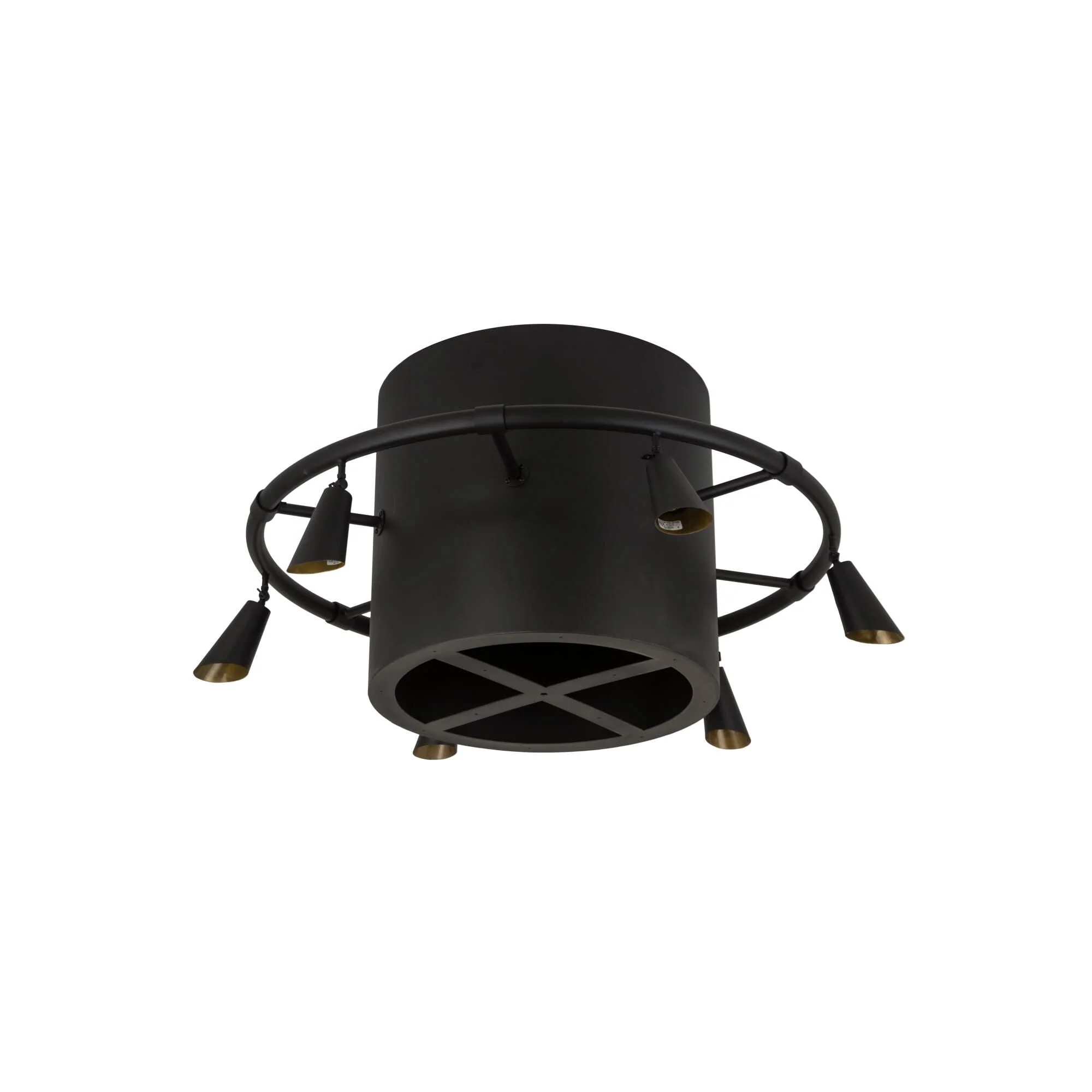 Meyda Lighting Column Surround 59 Inch 6 Light Semi Flush Mount Cp779938 - Image 3