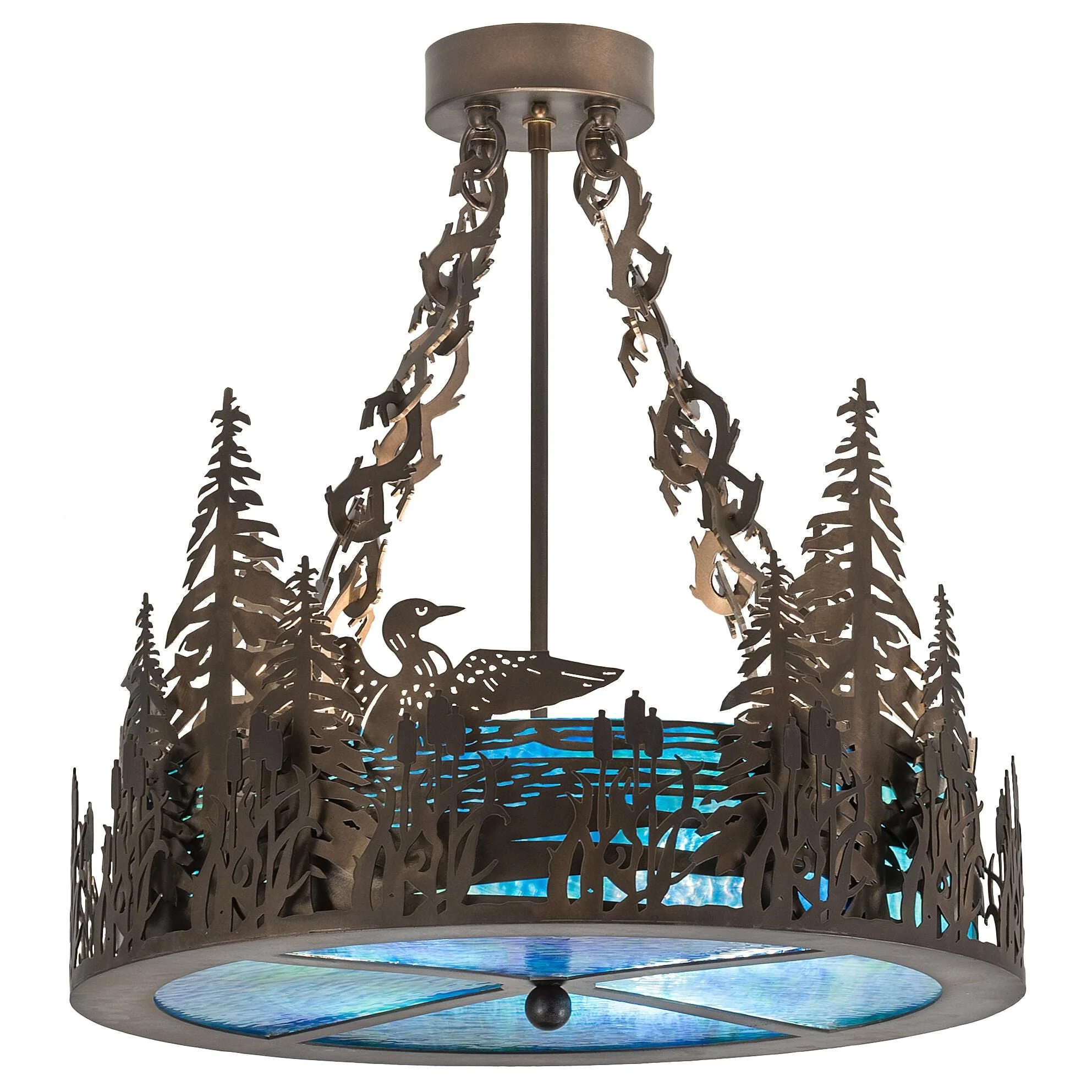 Meyda Lighting 19 Inch 4 Light Semi Flush Mount Cp251519 - Image 1