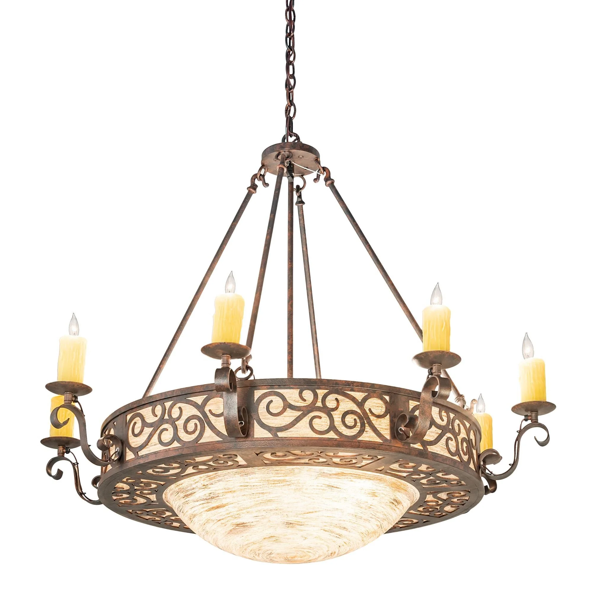 Meyda Lighting Delano 42 Inch 3 Light Led Chandelier Cp744323 - Image 1