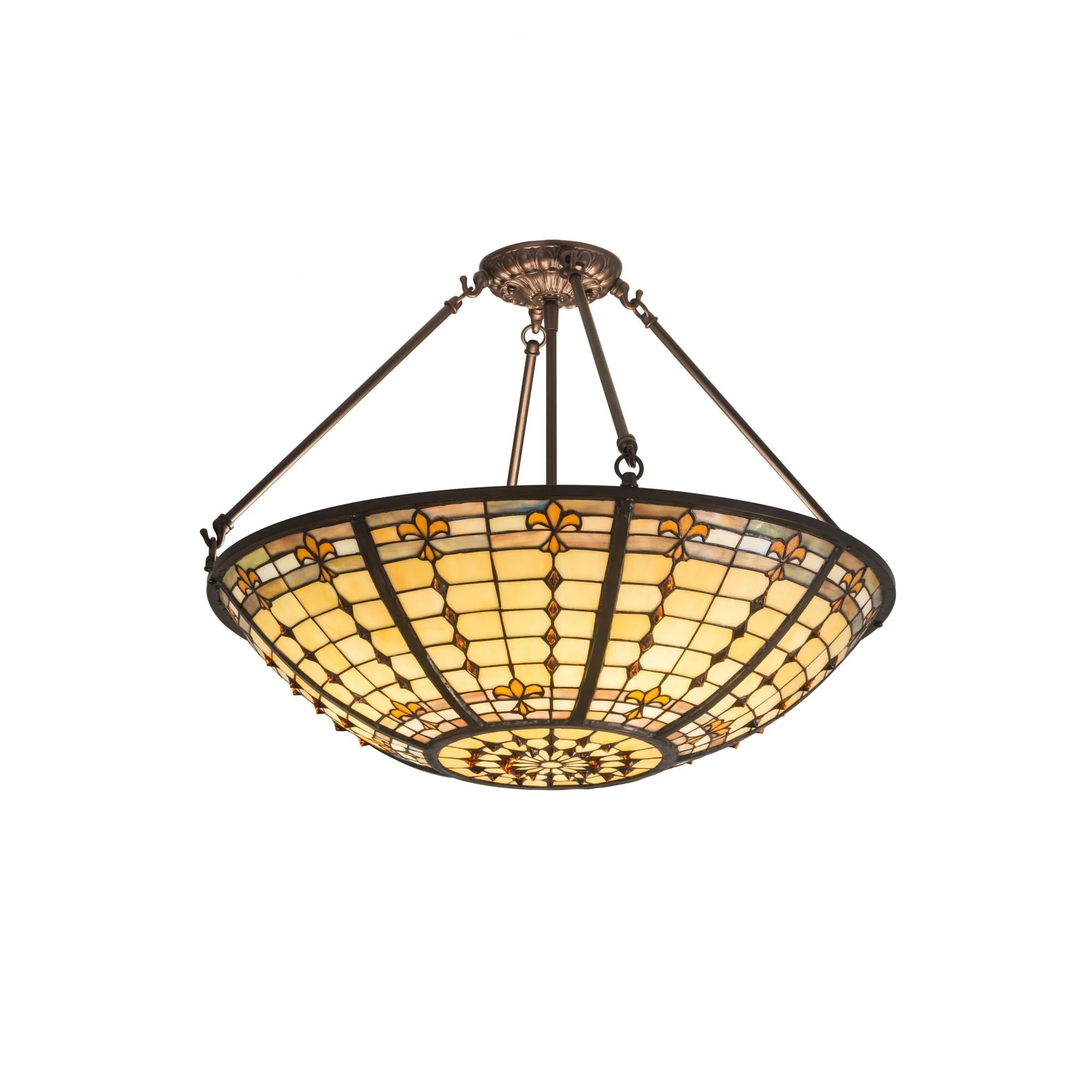 Meyda Lighting 24 Inch 3 Light Semi Flush Mount Cp251641 - Image 1