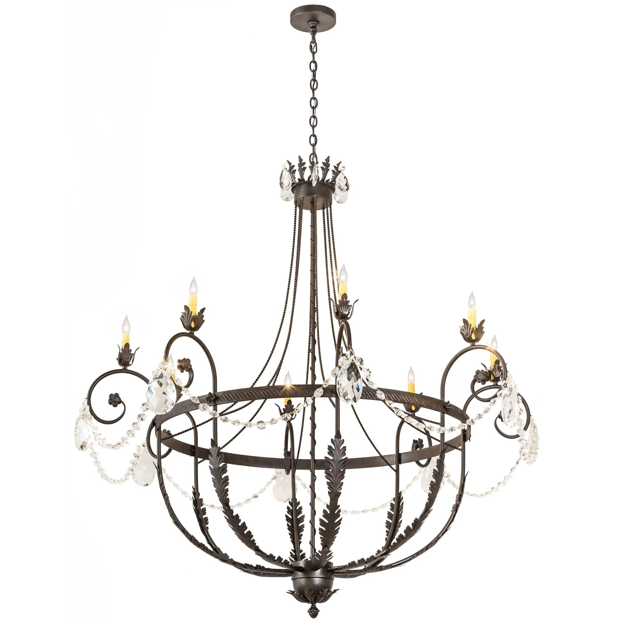 Meyda Lighting 58 Inch 8 Light Semi Flush Mount Cp251648 - Image 1