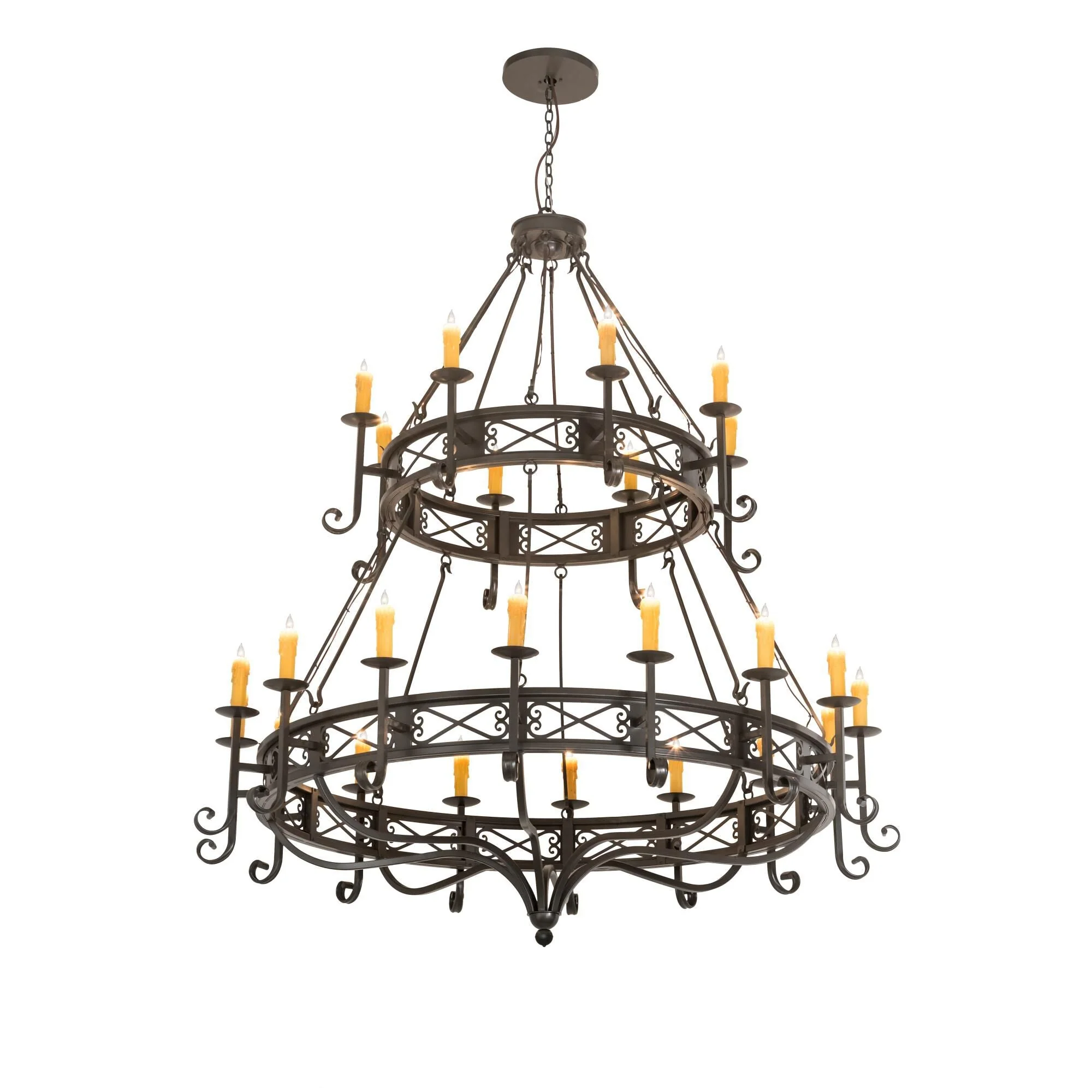 Meyda Lighting 72 Inch 24 Light Semi Flush Mount Cp251855 - Image 1