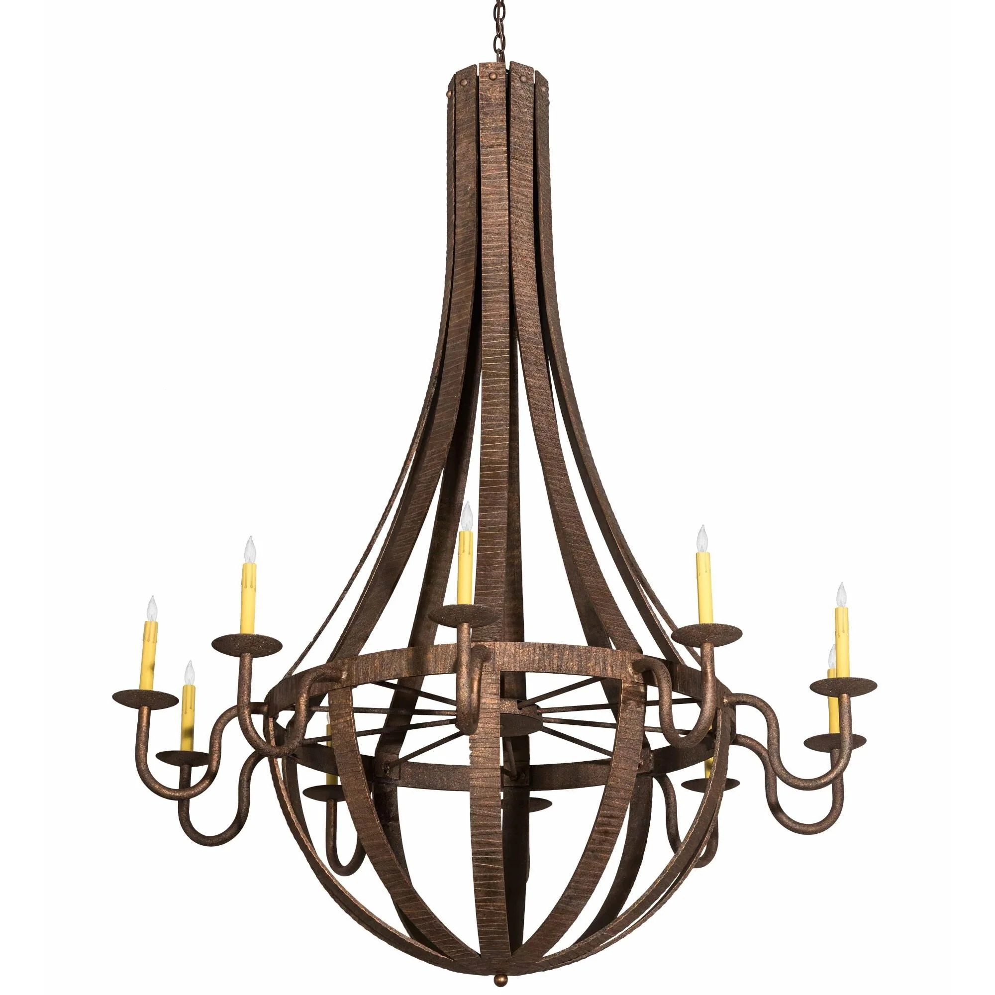 Meyda Lighting Barrel Stave 54 Inch 10 Light Chandelier Cp779830 - Image 2