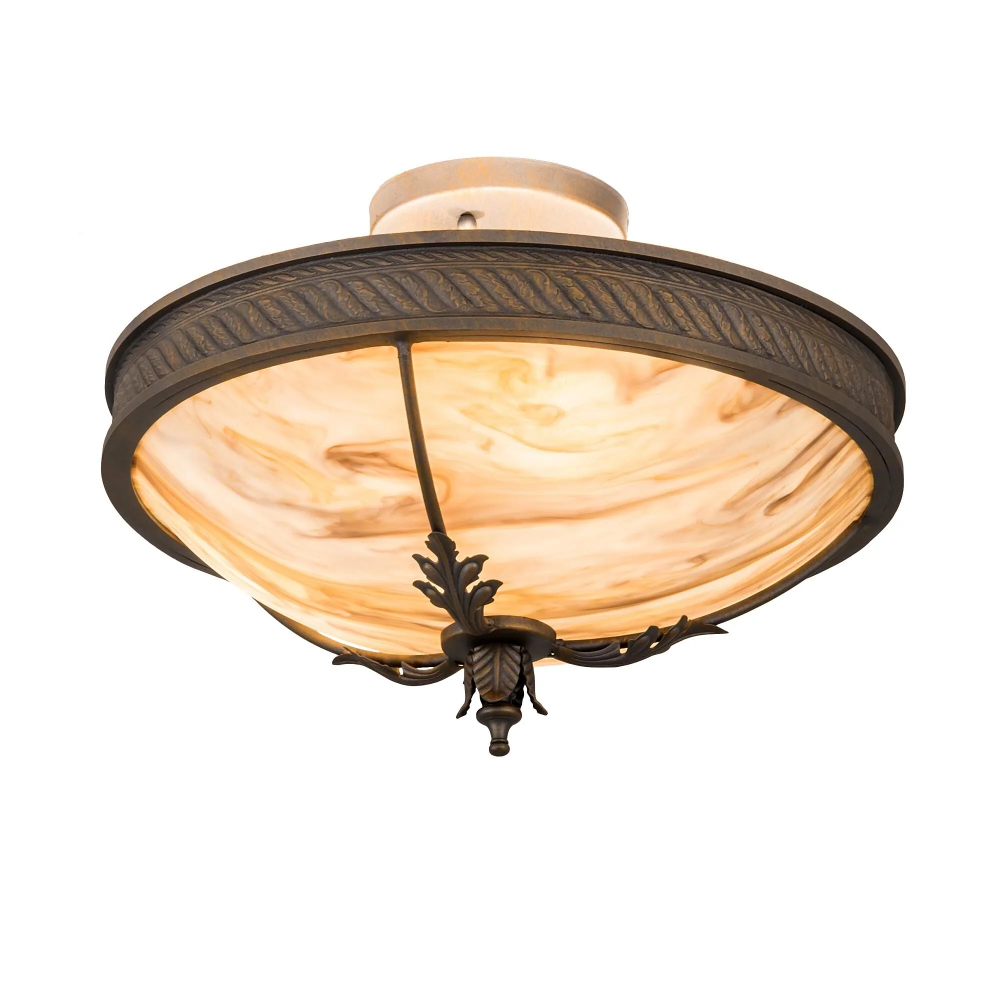 Meyda Lighting 15 Inch 3 Light Semi Flush Mount Cp252018 - Image 1
