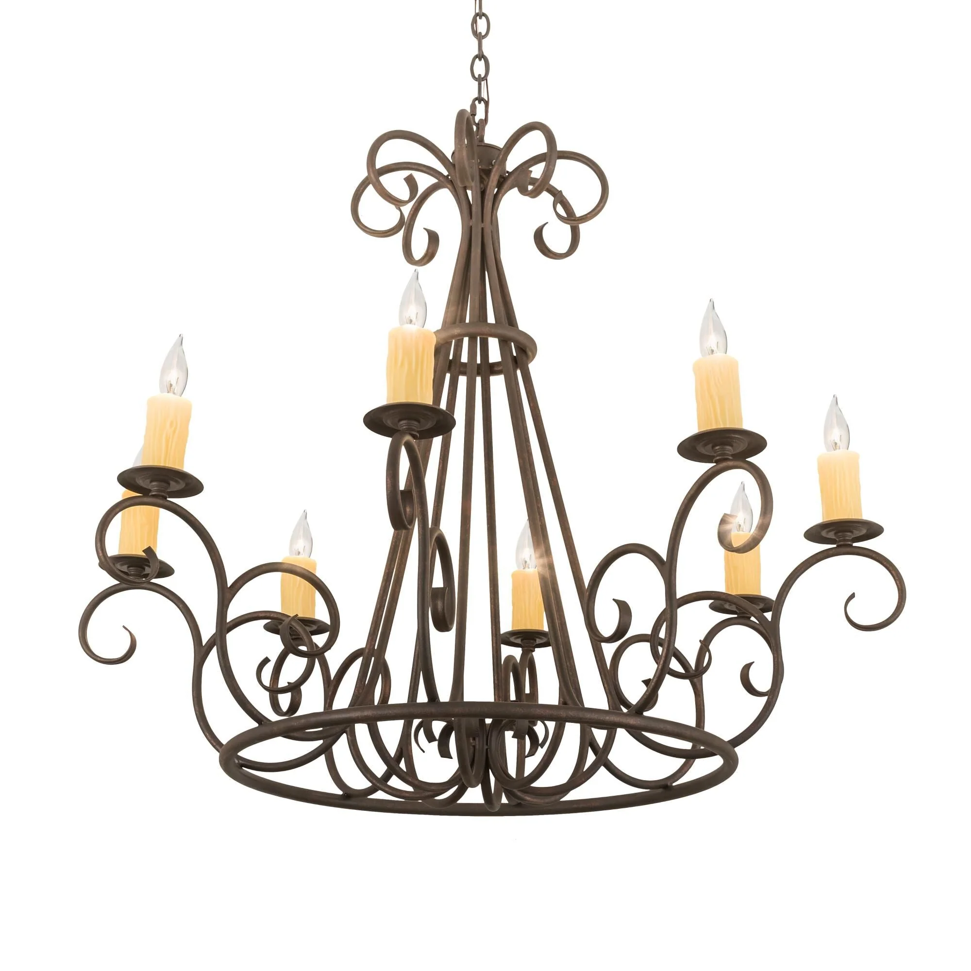 Meyda Lighting 42 Inch 8 Light Semi Flush Mount Cp252069 - Image 1