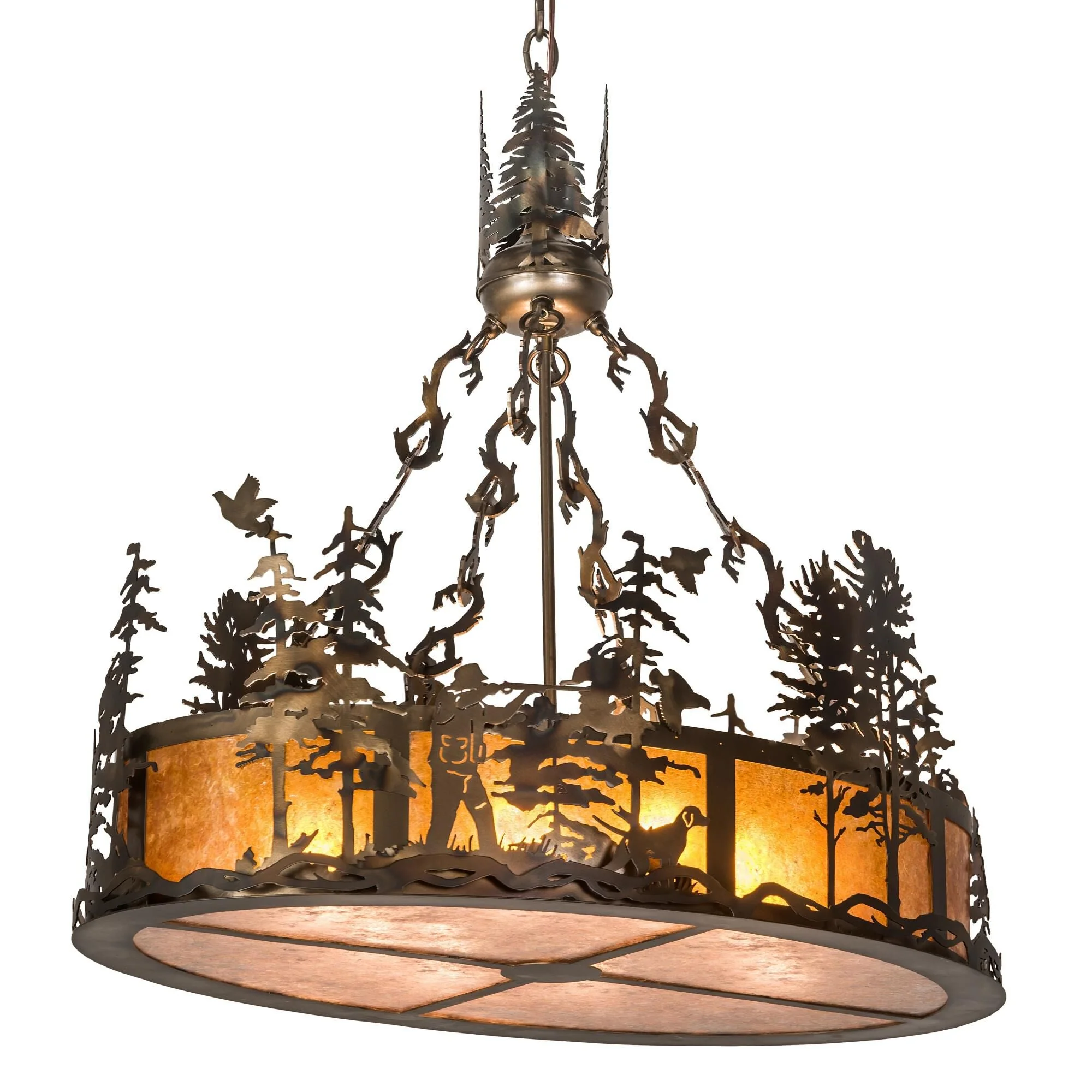 Meyda Lighting Quail Hunter Wdog 30 Inch Large Pendant Cp745268 - Image 1