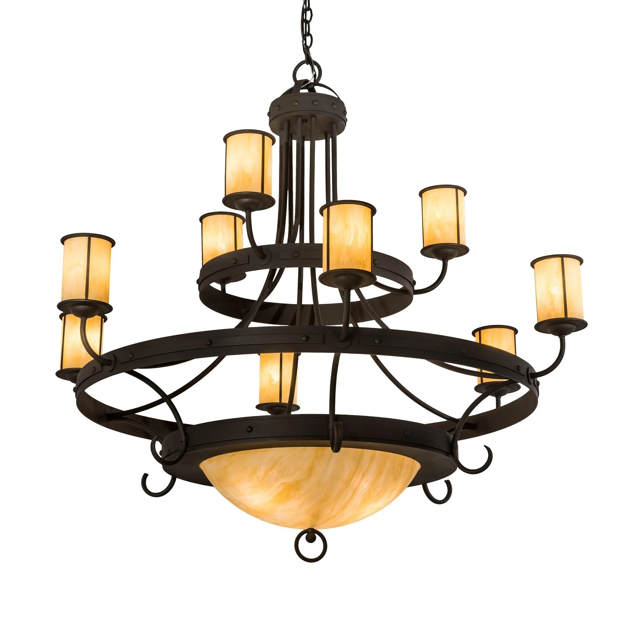 Meyda Lighting 52 Inch 12 Light Semi Flush Mount Cp252106 - Image 1