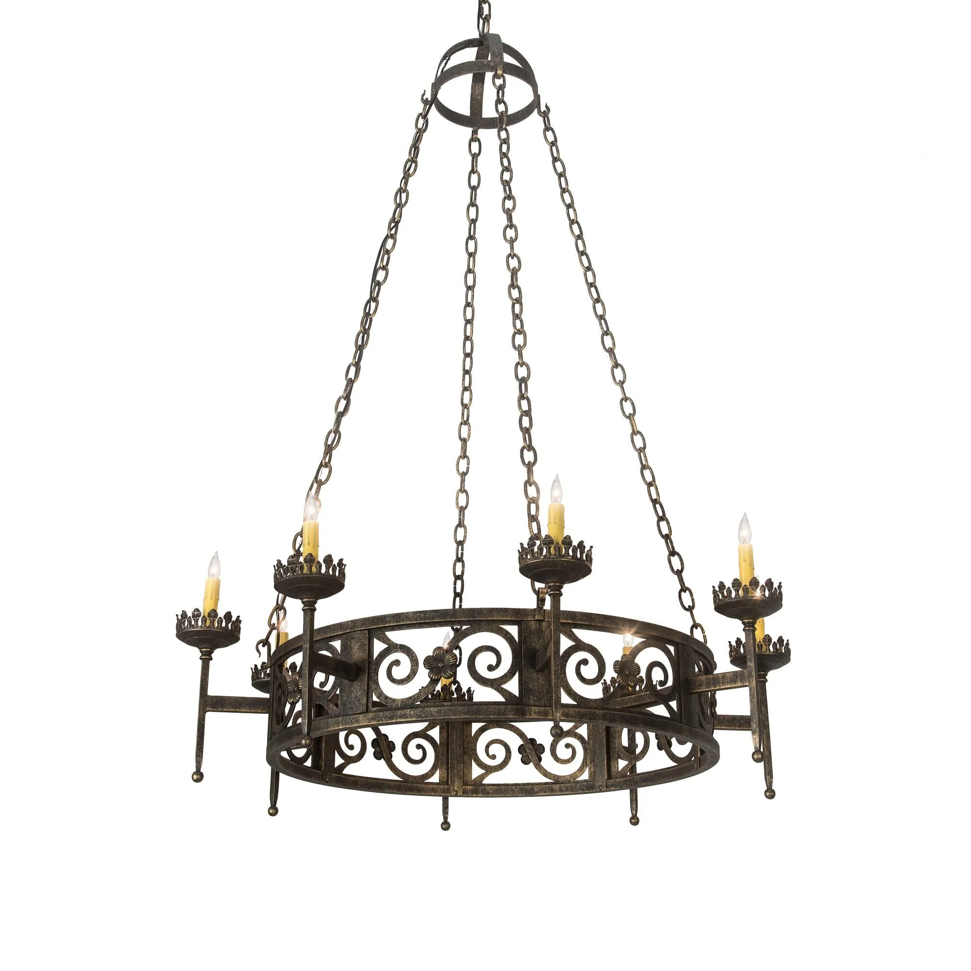 Meyda Lighting 42 Inch 8 Light Semi Flush Mount Cp252179 - Image 1