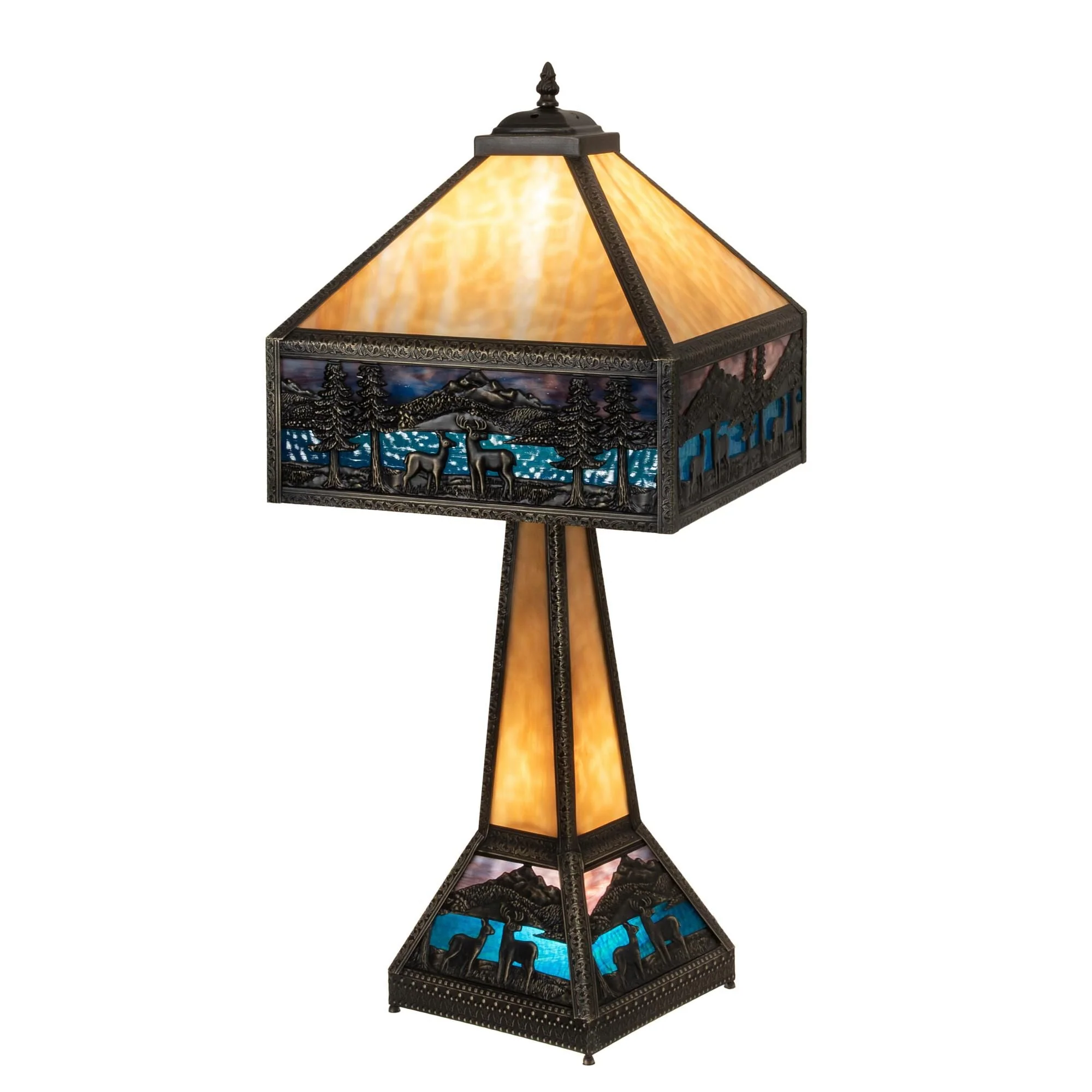 Meyda Lighting Deer Lodge 29 Inch Table Lamp Cp187671 - Image 1