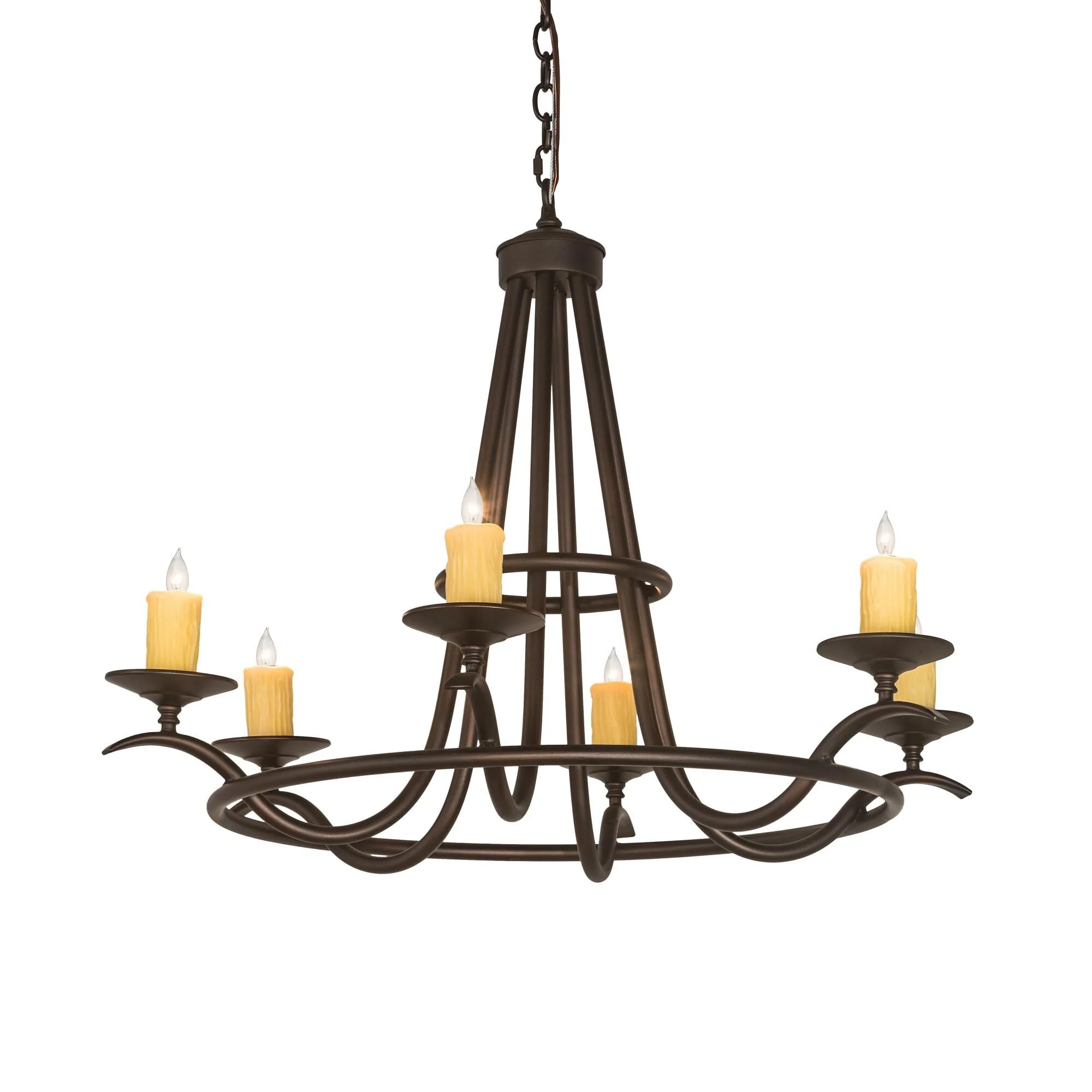 Meyda Lighting 36 Inch 6 Light Chandelier Cp252230 - Image 1