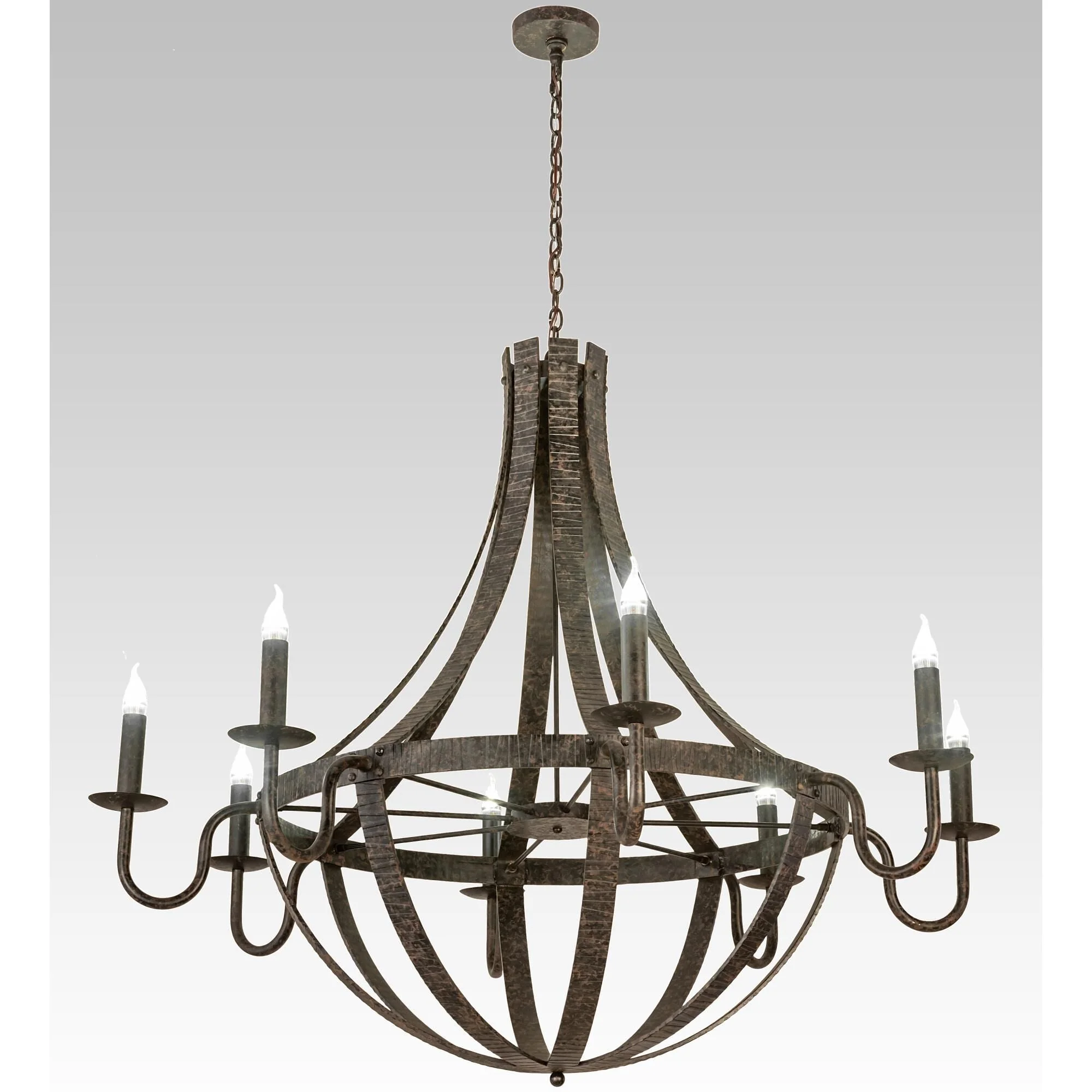 Meyda Lighting Barrel Stave 60 Inch 4 Light Led Chandelier Cp744419 - Image 1