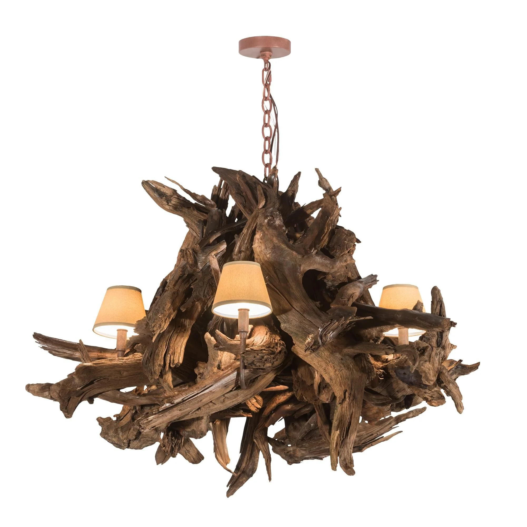 Meyda Lighting Driftwood 40 Inch 2 Light Chandelier Cp744230 - Image 1