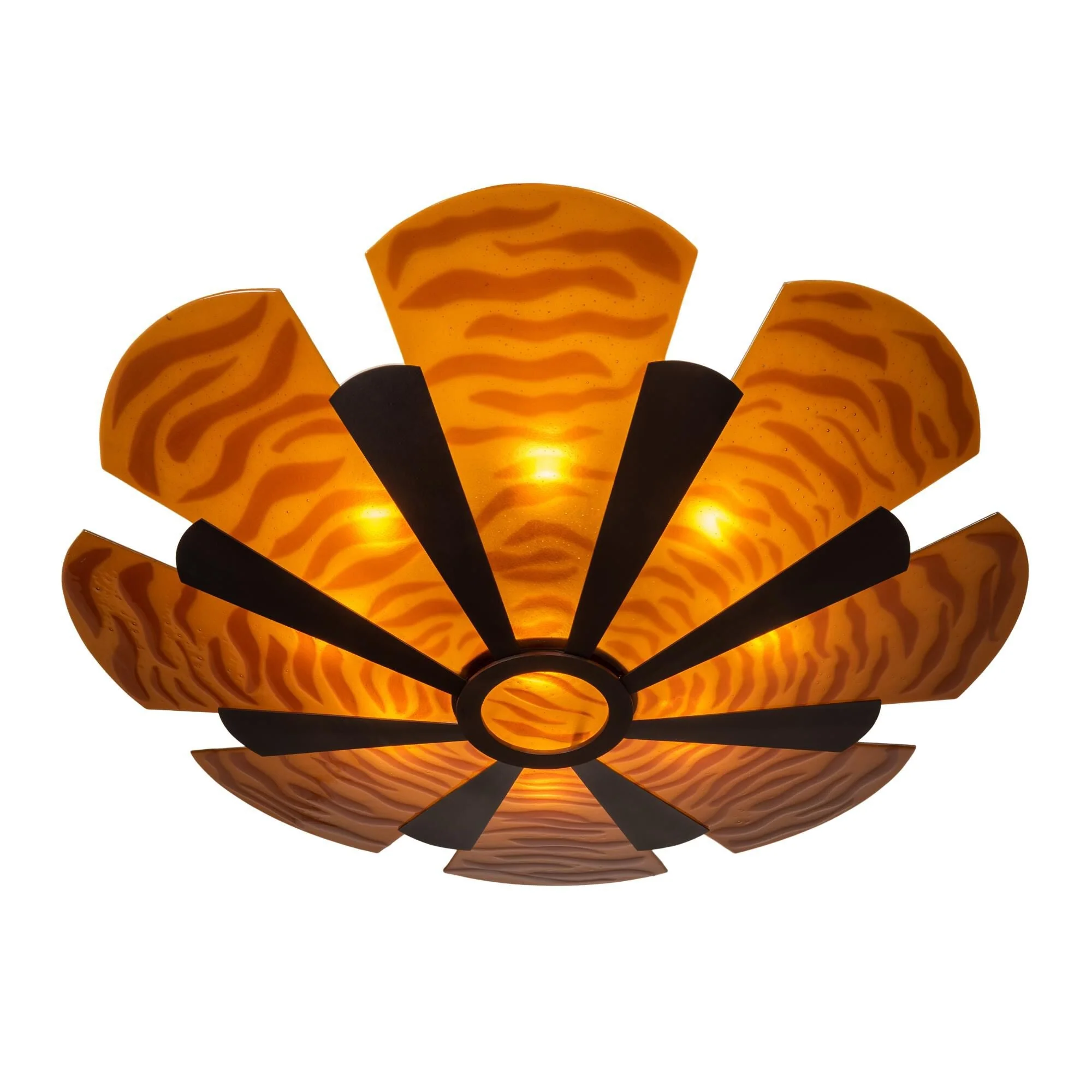 Meyda Lighting Metro Fusion 60 Inch 6 Light Semi Flush Mount Cp746080 - Image 1