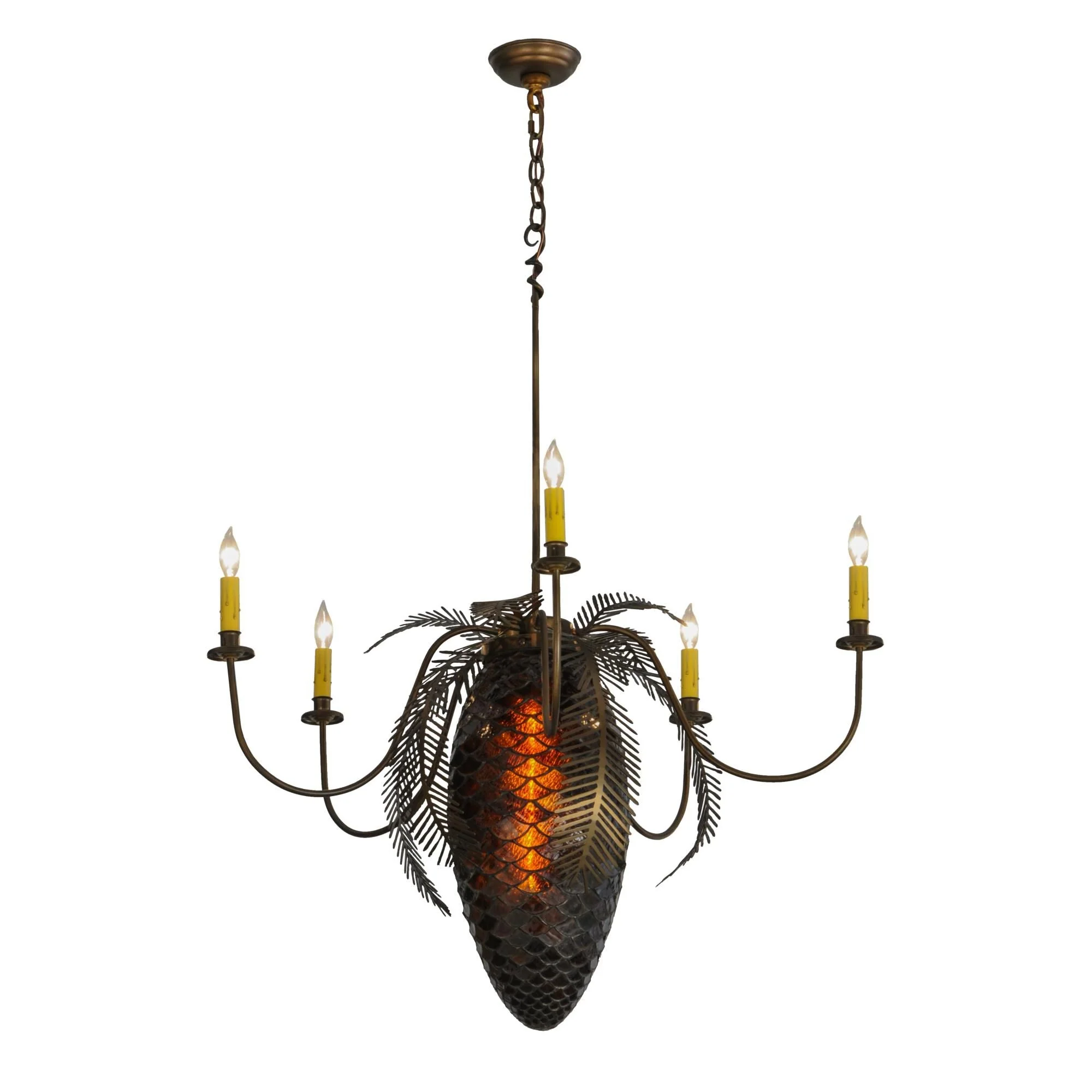 Meyda Lighting Pinecone 36 Inch 5 Light Chandelier Cp28722 - Image 1