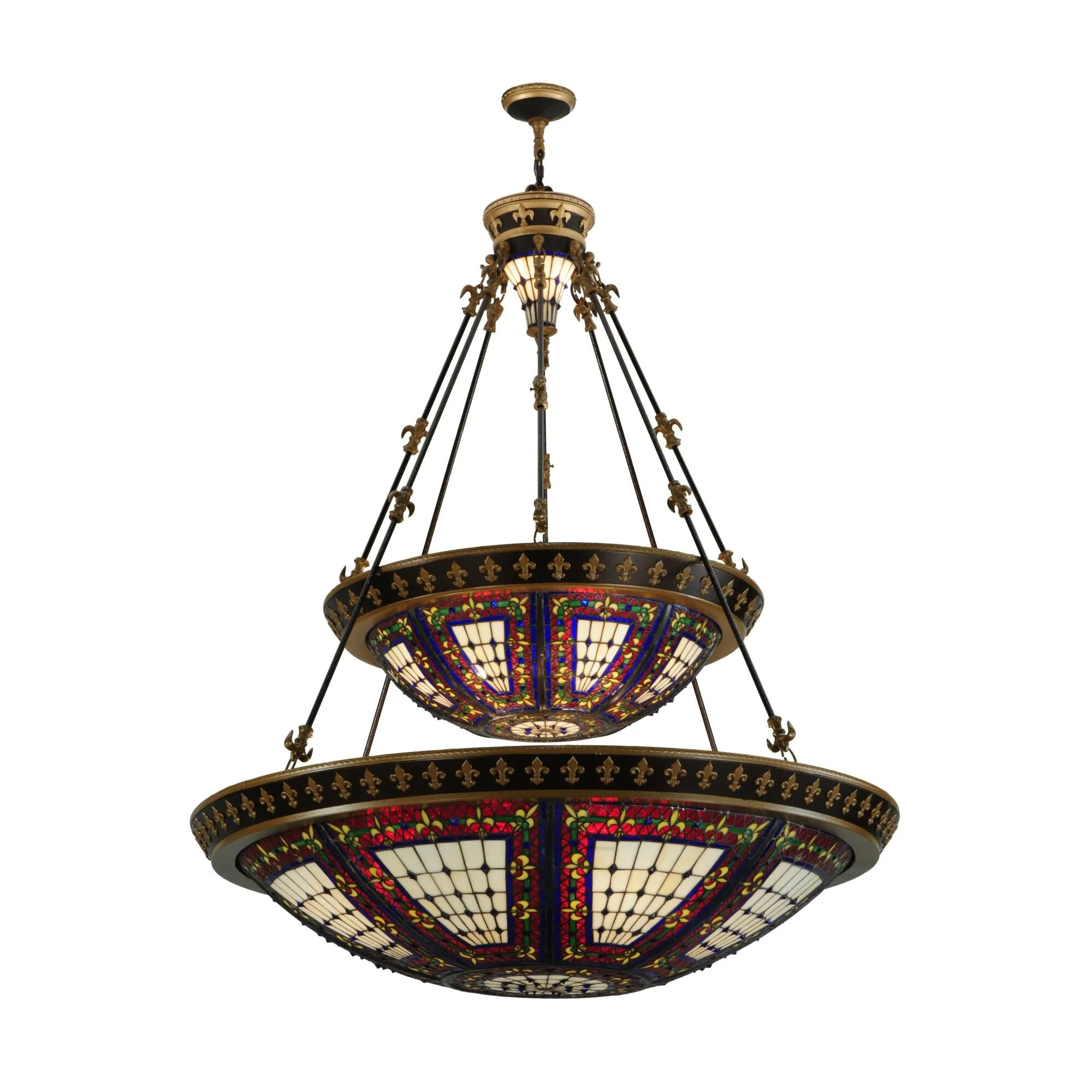 Meyda Lighting Fleur De Lis 44 Inch Large Pendant Cp28734 - Image 1