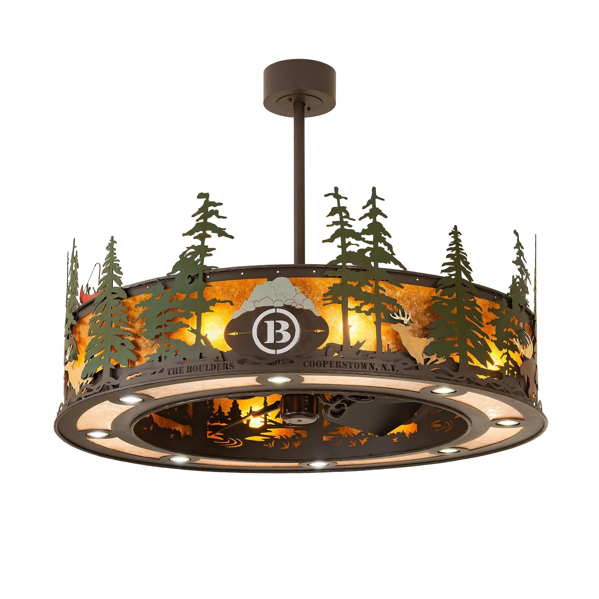 Meyda Lighting Boulders 44 Inch 8 Light Chandelier Cp744259 - Image 1