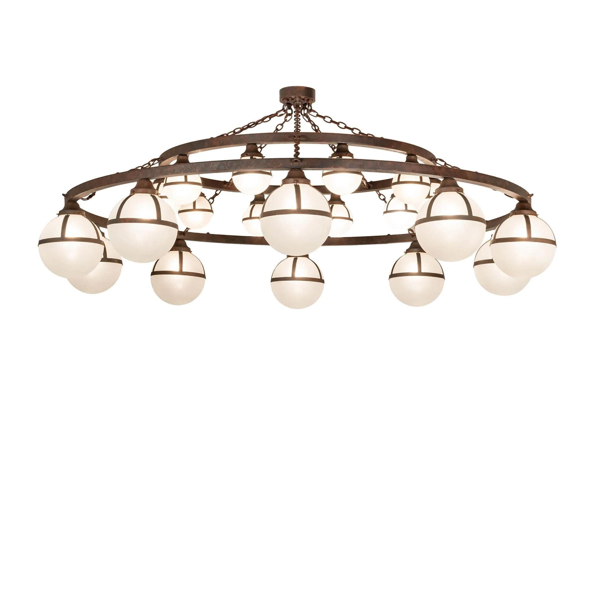Meyda Lighting Bola 84 Inch 20 Light Semi Flush Mount Cp746154 - Image 1