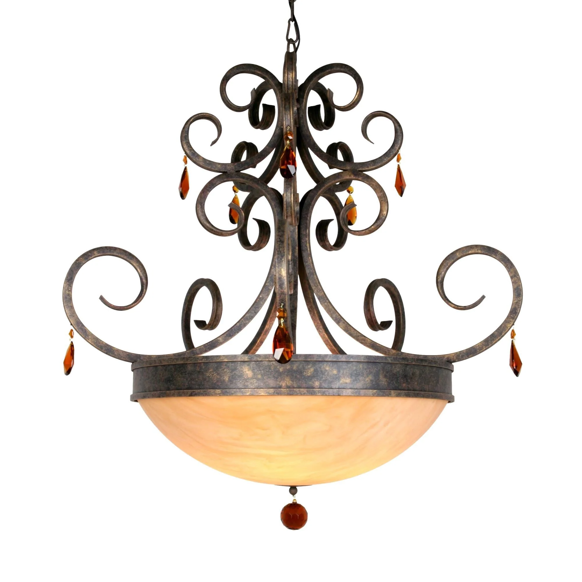 Meyda Lighting Serratina 36 Inch 2 Light Chandelier Cp744319 - Image 1