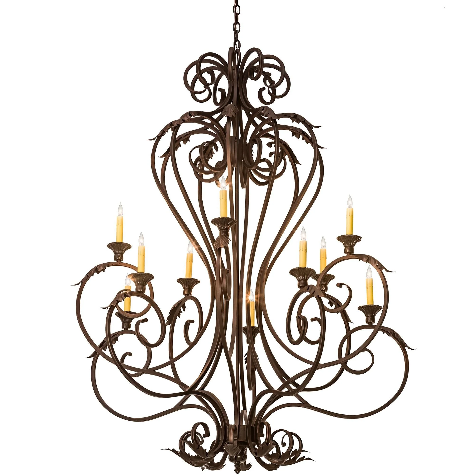 Meyda Lighting 48 Inch 10 Light Semi Flush Mount Cp252492 - Image 1