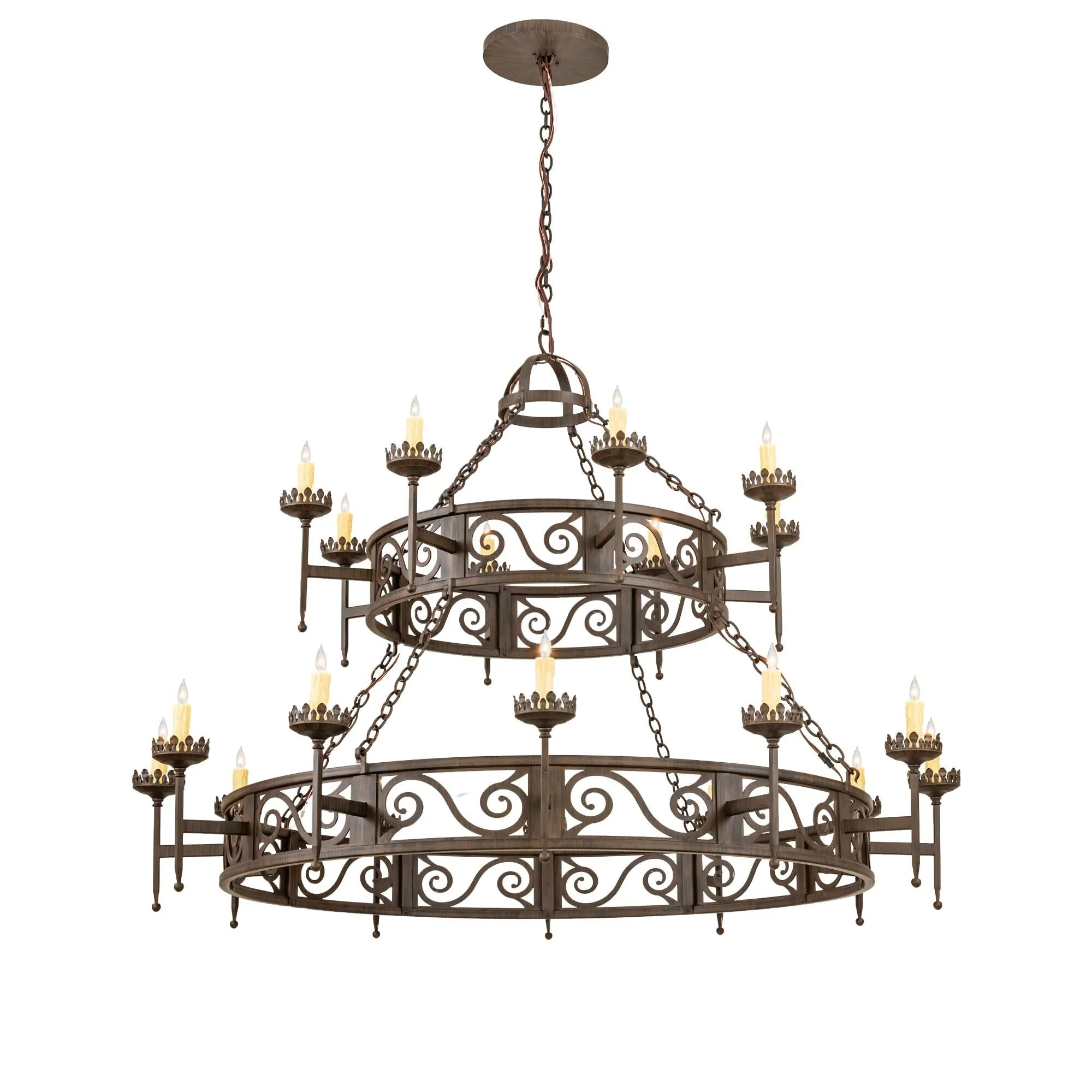 Meyda Lighting 66 Inch 20 Light Semi Flush Mount Cp252502 - Image 1