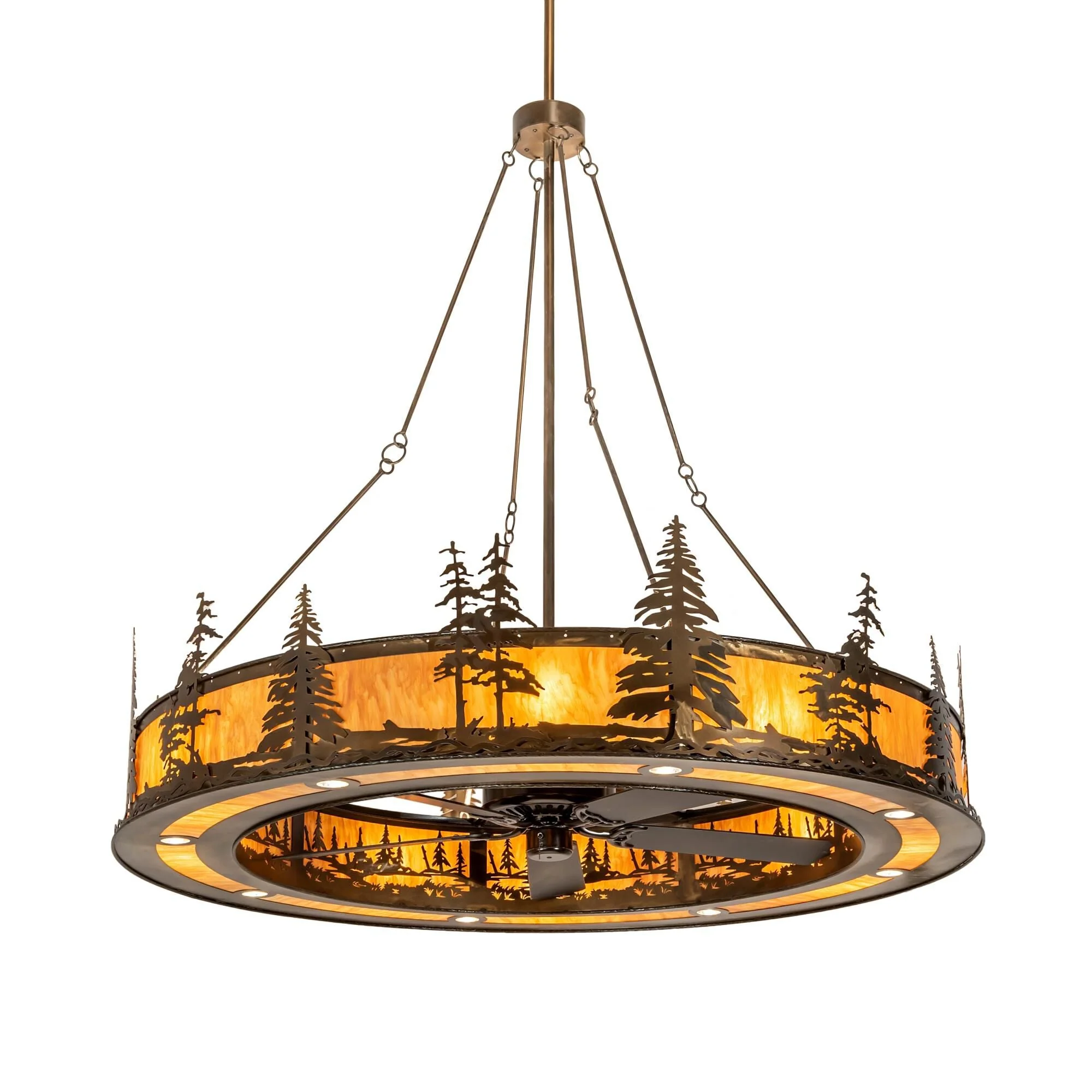 Meyda Lighting Tall Pines 72 Inch 3 Light Chandelier Cp744605 - Image 2