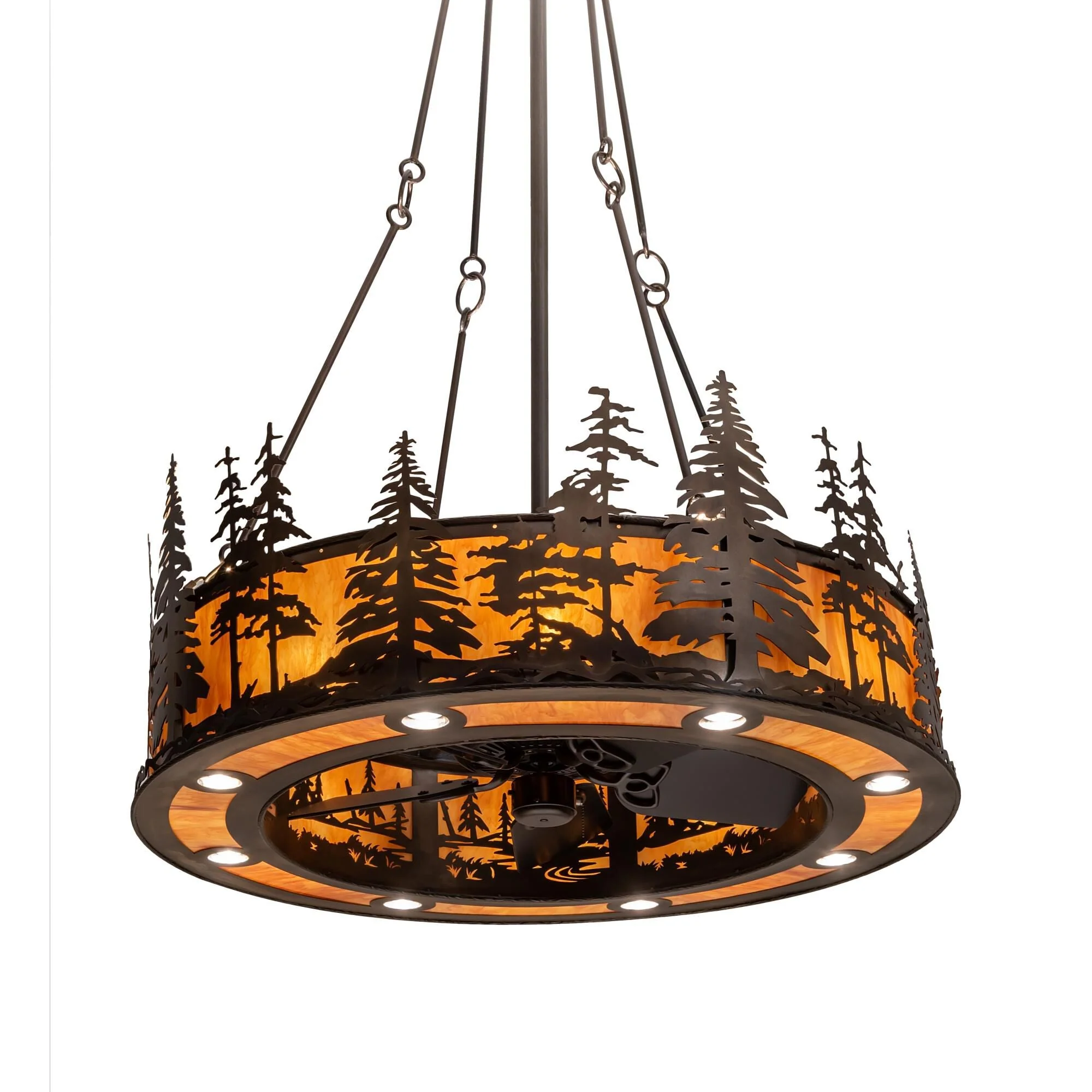 Meyda Lighting Tall Pines 45 Inch 8 Light Chandelier Cp744521 - Image 1