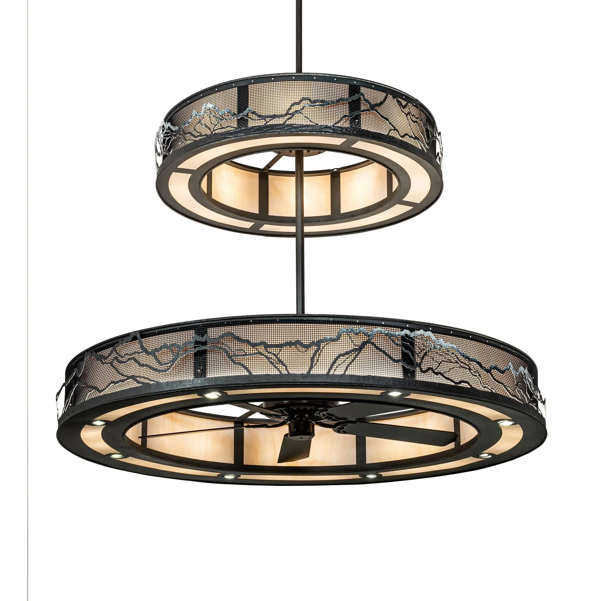 Meyda Lighting Telluride Magic 72 Inch 2 Light Led Chandelier Cp744632 - Image 1