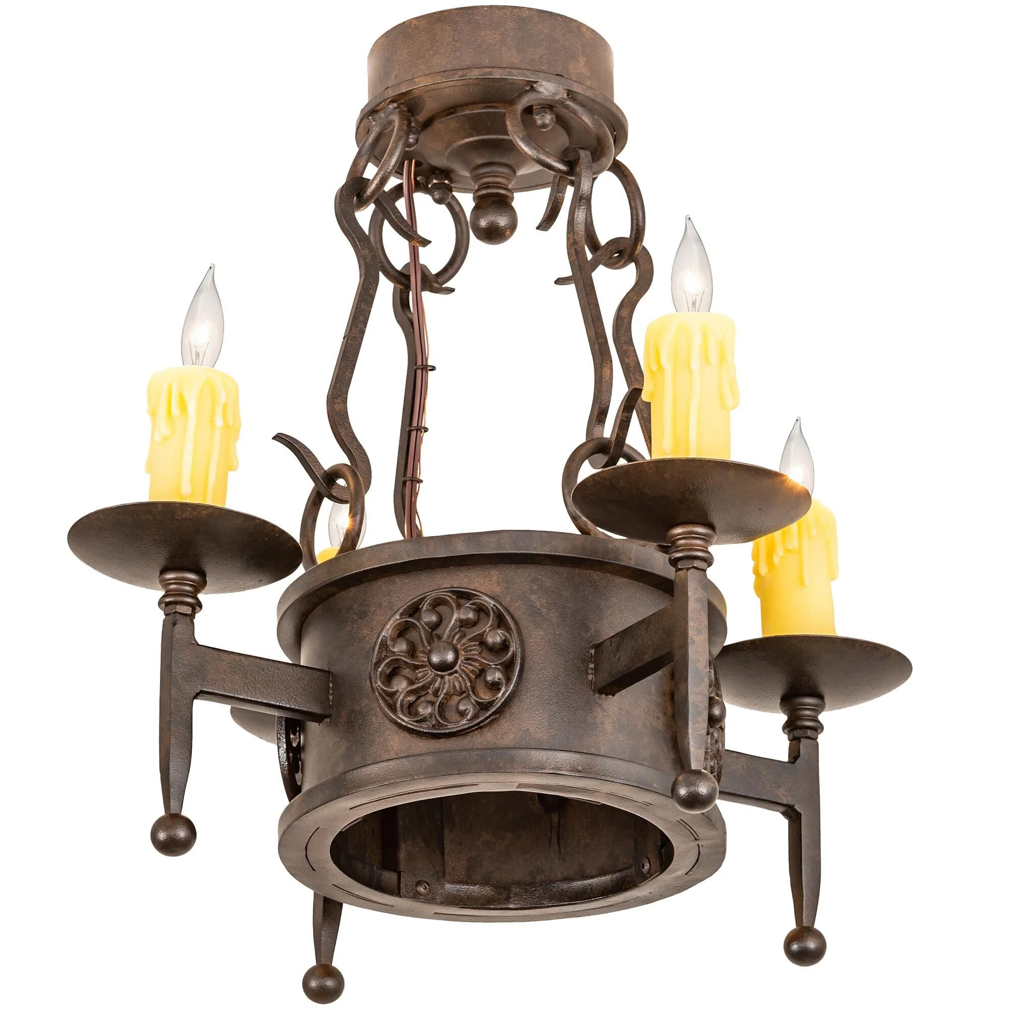 Meyda Lighting Lorenzo 18 Inch 4 Light Semi Flush Mount Cp746095 - Image 1