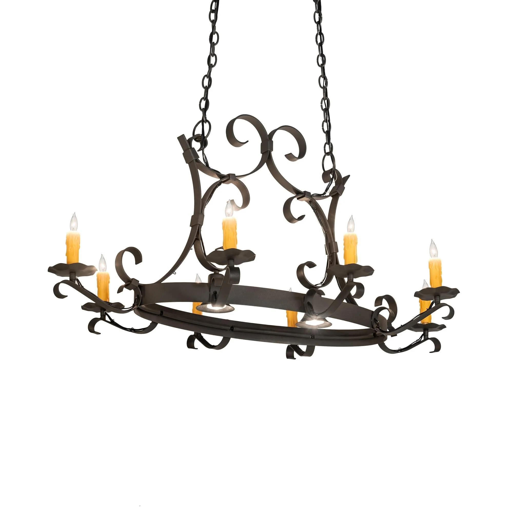 Meyda Lighting Handforged 51 Inch 2 Light Chandelier Cp744196 - Image 1