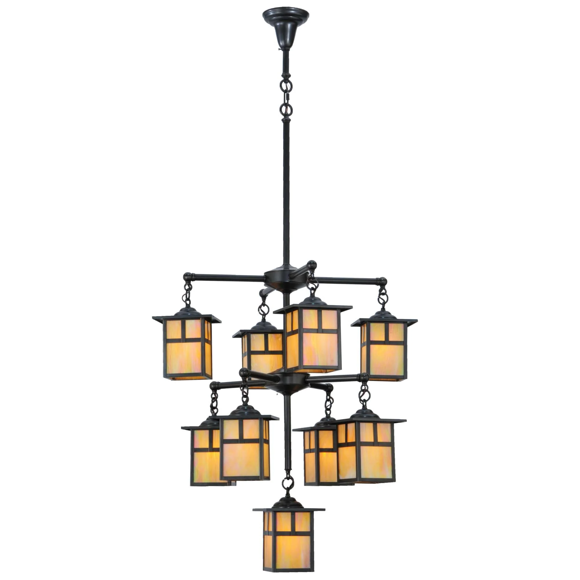 Meyda Lighting Hyde Park T Mission 34 Inch 9 Light Chandelier Cp32130 - Image 1