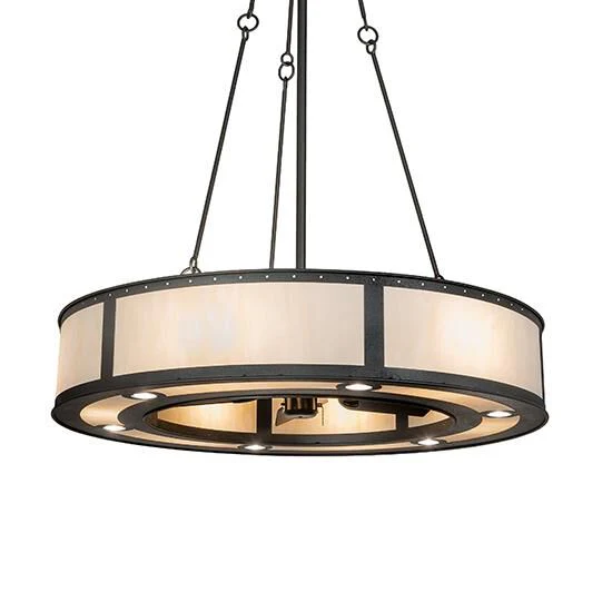 Meyda Lighting Smythe Craftsman 49 Inch 2 Light Led Chandelier Cp744553 - Image 1
