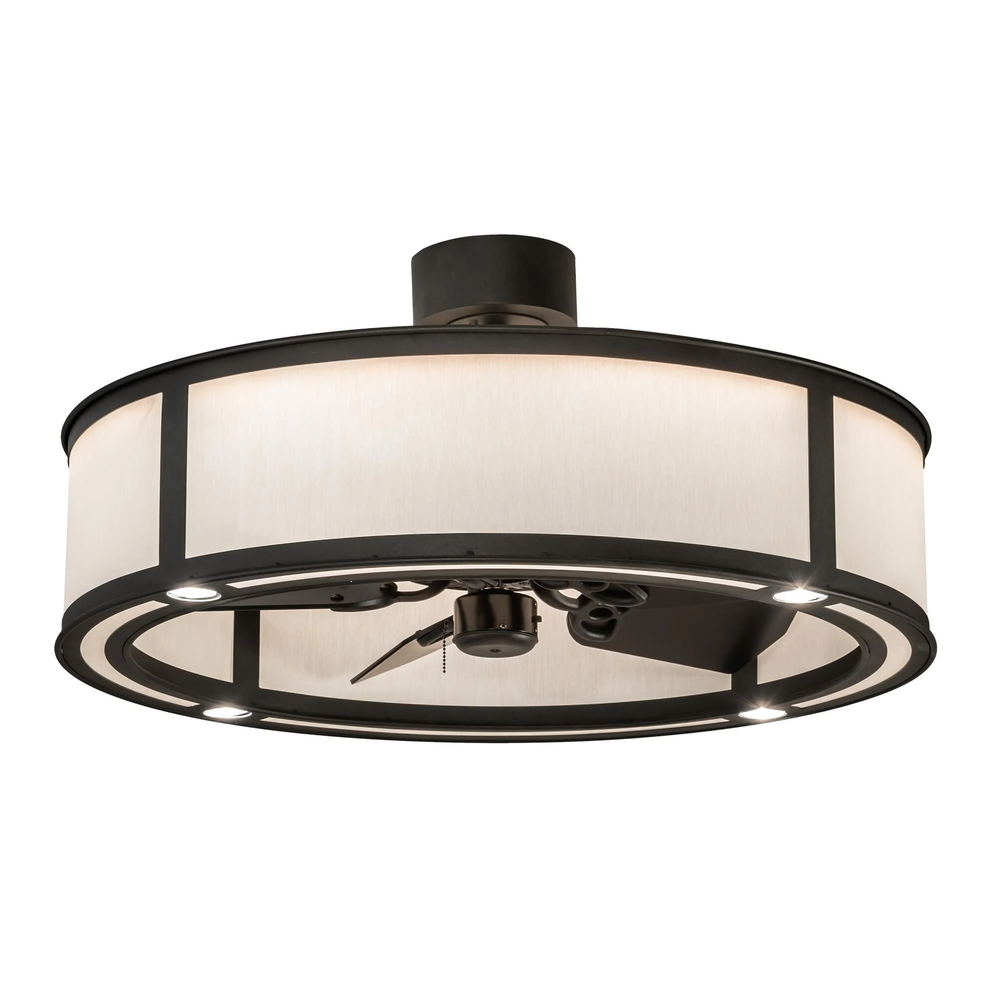 Meyda Lighting Smythe Craftsman 36 Inch Led Chandelier Cp744091 - Image 1